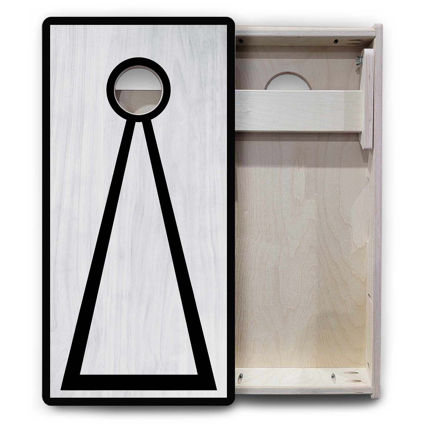 Vacation Cornhole Boards - Grey Wash