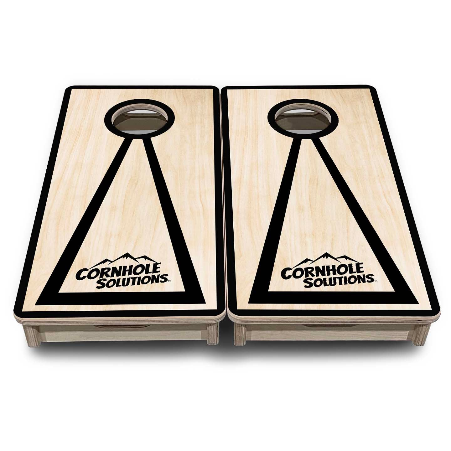 Mini Cornhole Boards - Red/Black Hole Ring