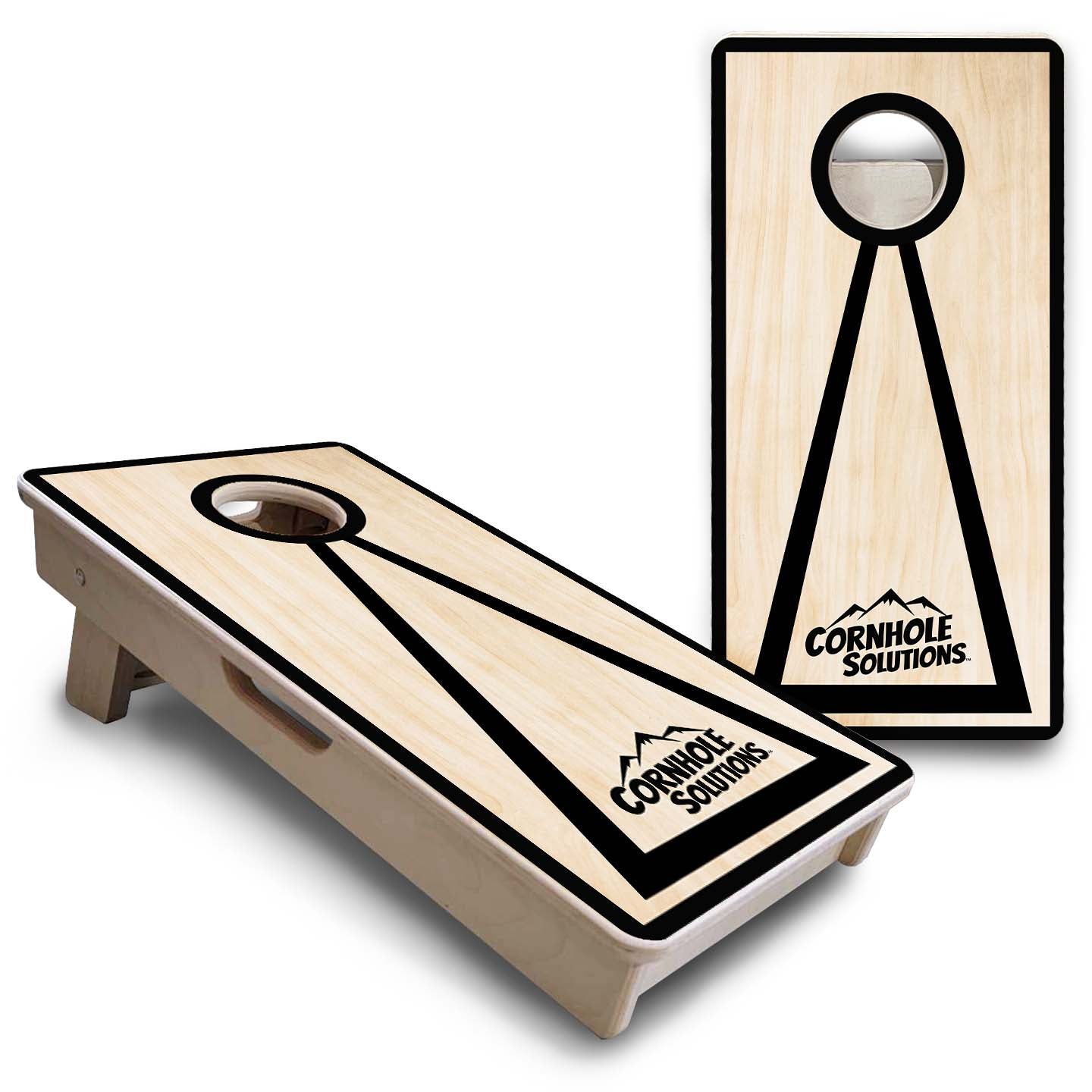 Mini Cornhole Boards - Red/Black Hole Ring