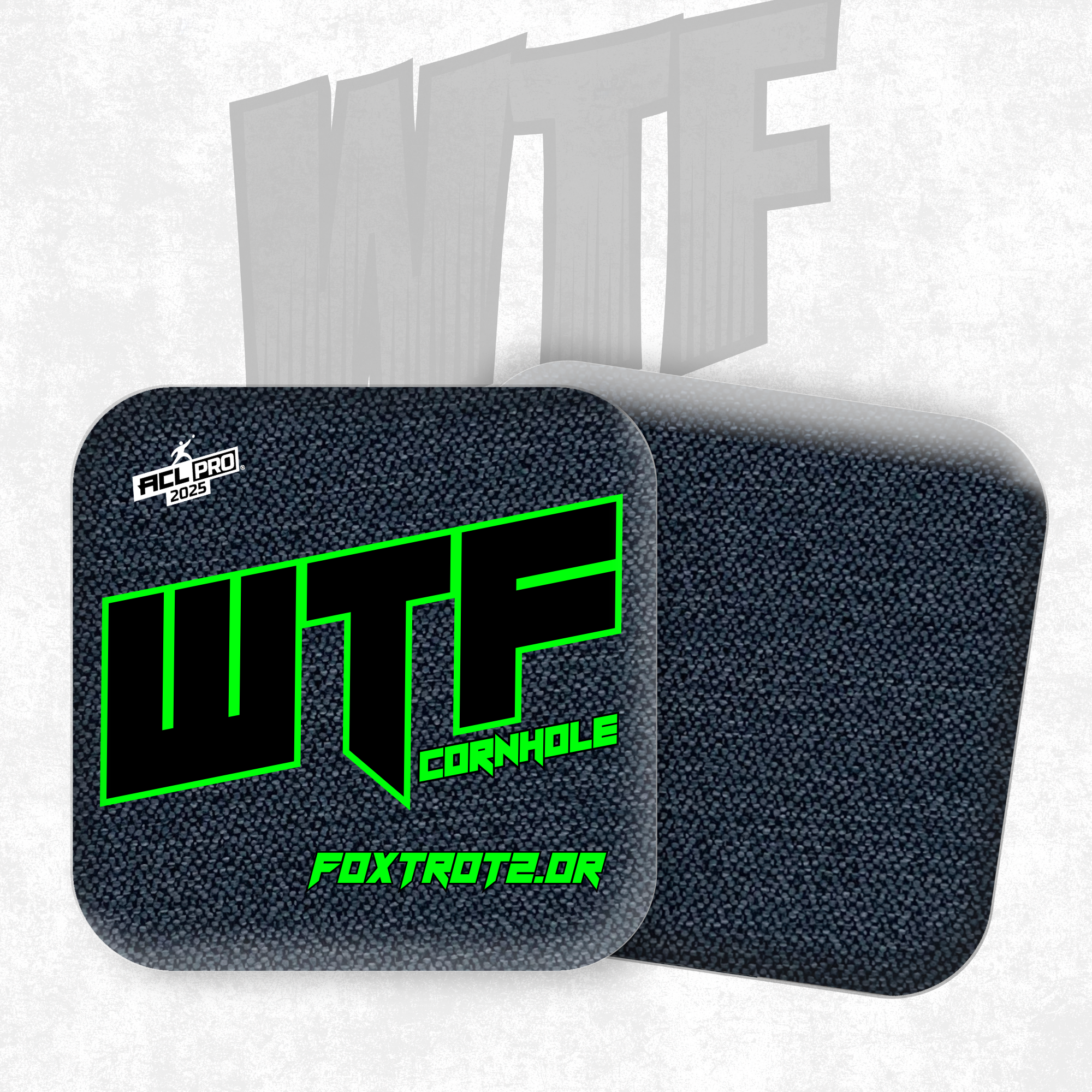2026 WTF Cornhole Foxtrot 2.0 - ACL Pro Stamped Cornhole Bags - Set of 4 bags