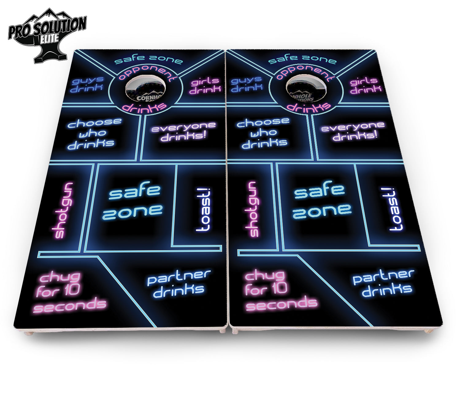 Drinking Game Cornhole Boards - Pro Solution Elite Series