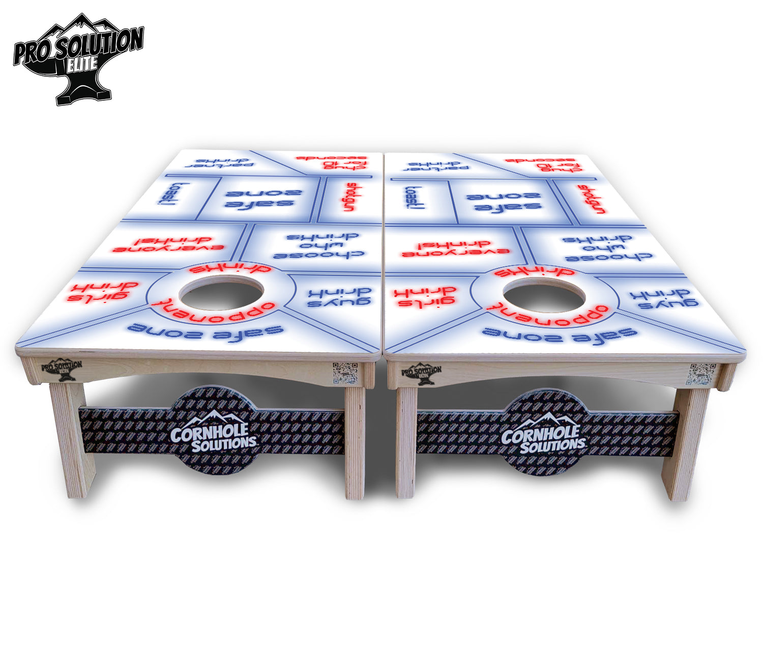 Drinking Game Cornhole Boards - Pro Solution Elite Series