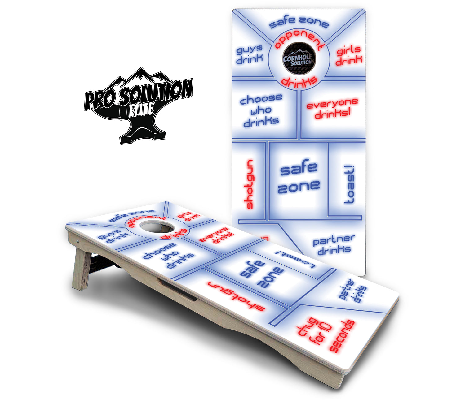Drinking Game Cornhole Boards - Pro Solution Elite Series