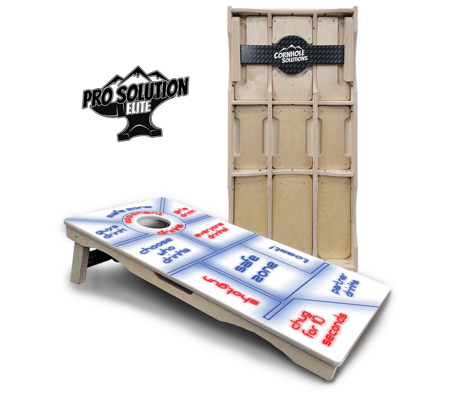 Drinking Game Cornhole Boards - Pro Solution Elite Series