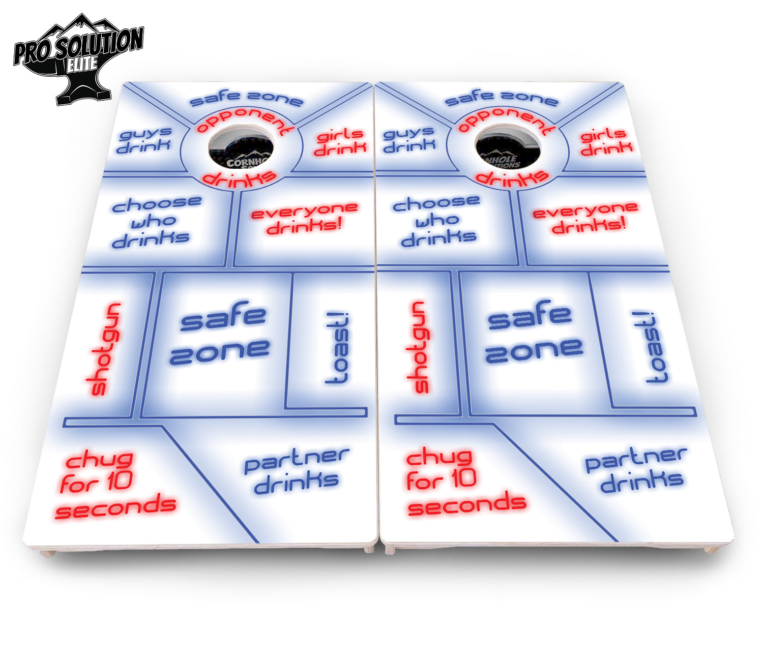 Drinking Game Cornhole Boards - Pro Solution Elite Series