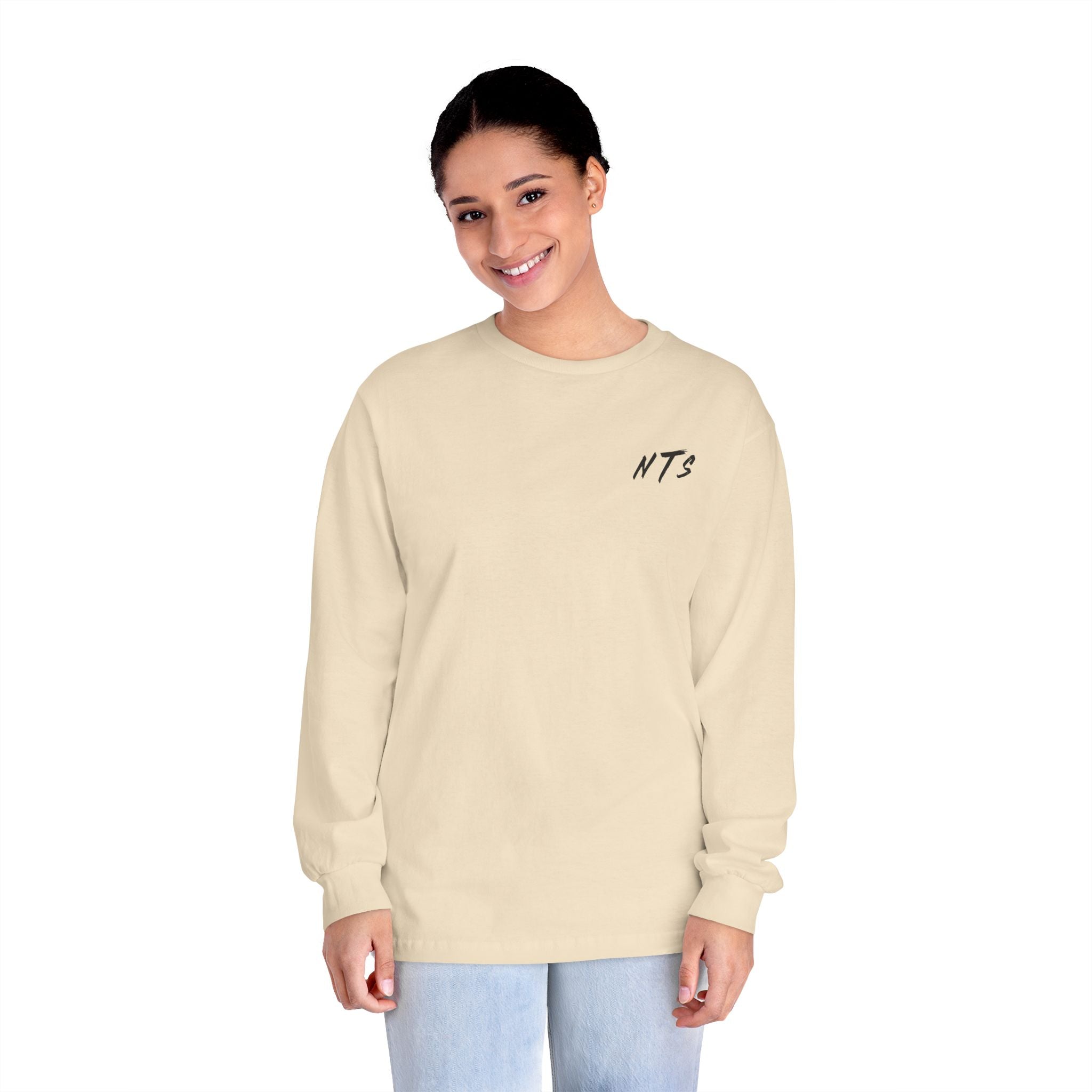 NICE Throw Shop Unisex Long Sleeve Tee with NTS Design – Multiple Colors