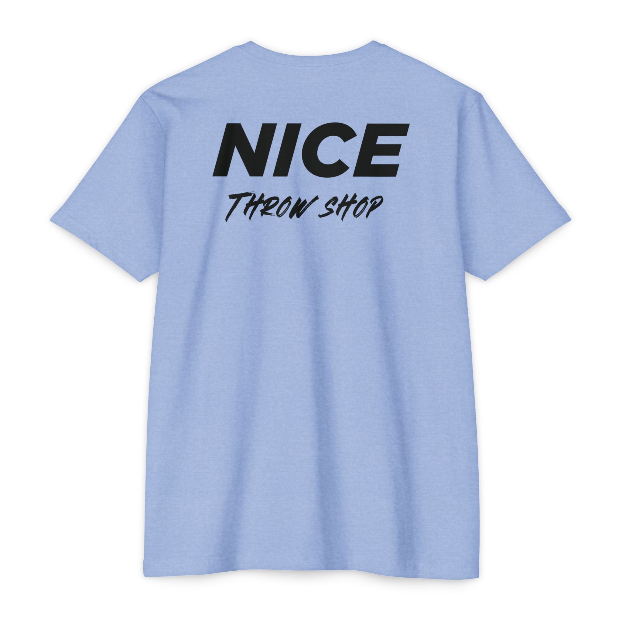 NICE Throw Shop Unisex Tee Black Logo – Multiple Colors