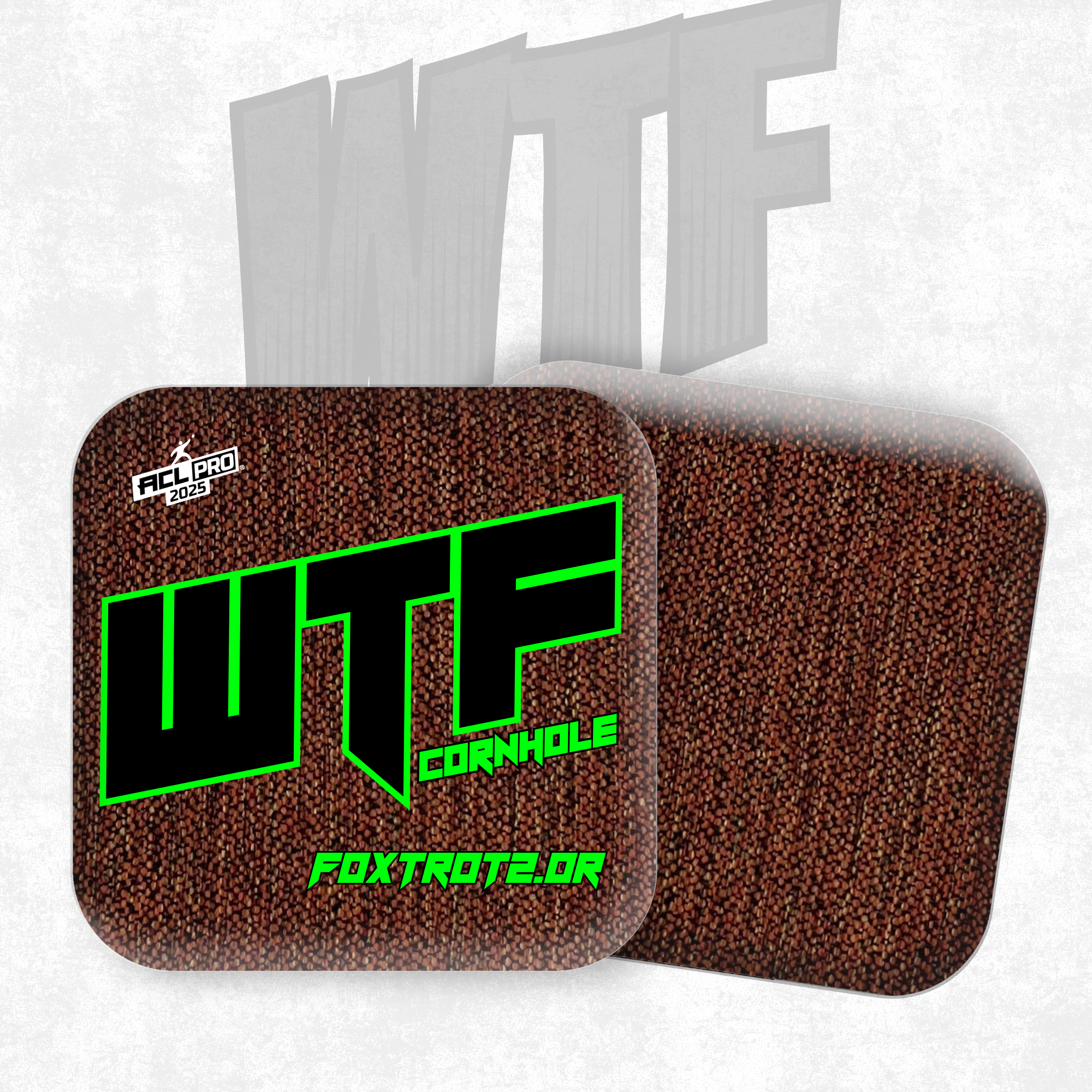 2026 WTF Cornhole Foxtrot 2.0 - ACL Pro Stamped Cornhole Bags - Set of 4 bags