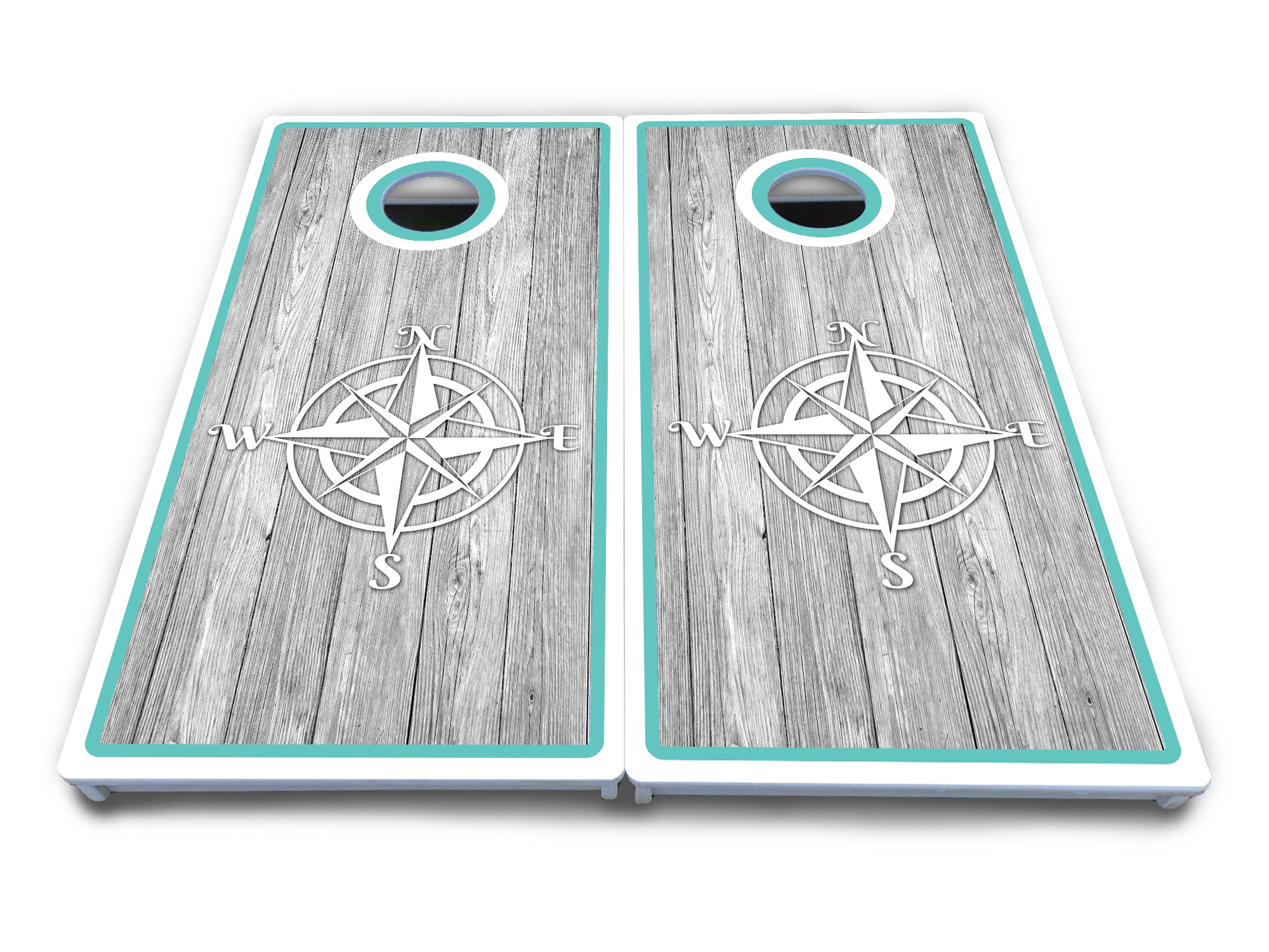 Anchor & Compass Cornhole Boards - All Weather Series