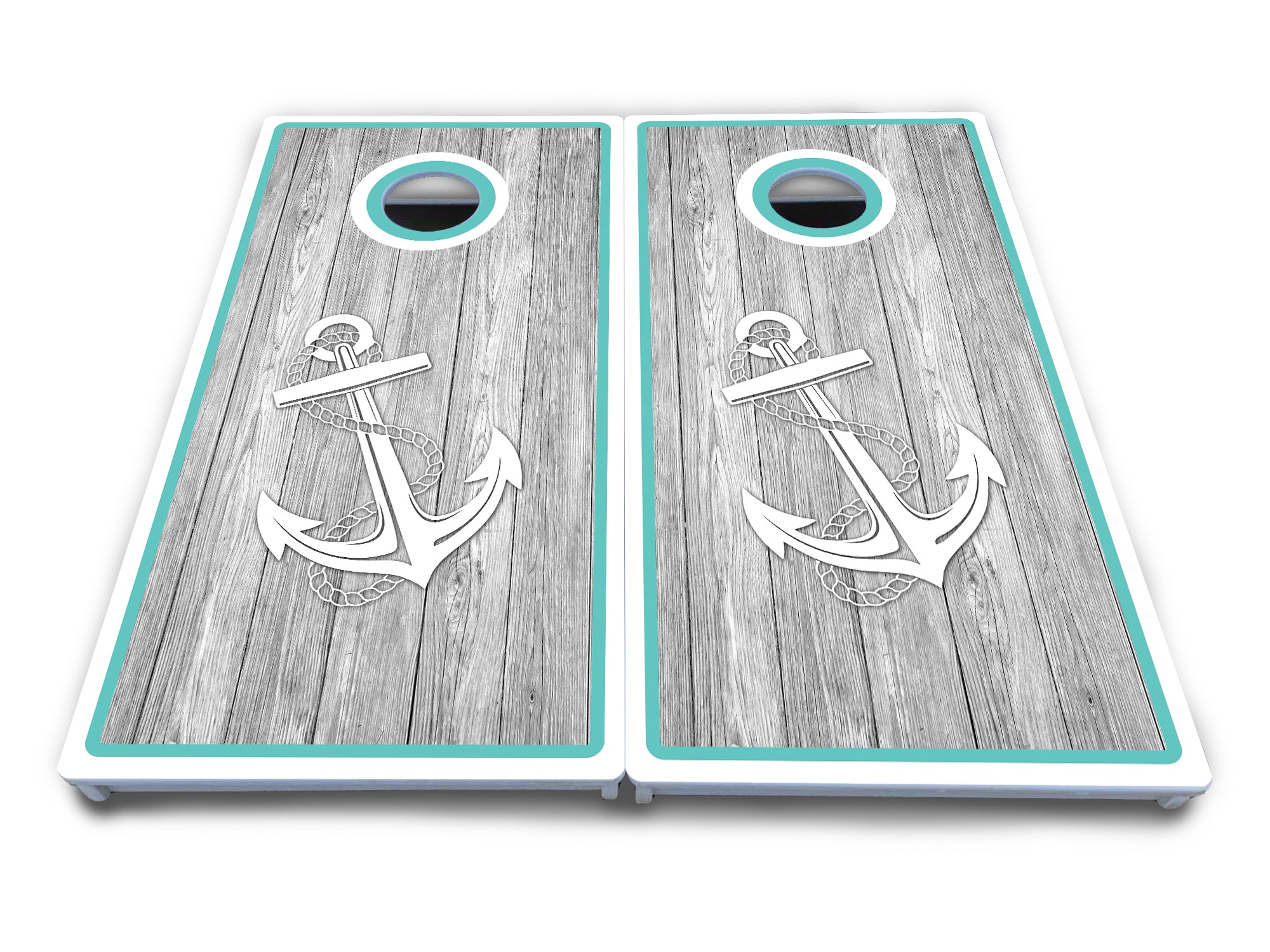 Anchor & Compass Cornhole Boards - All Weather Series