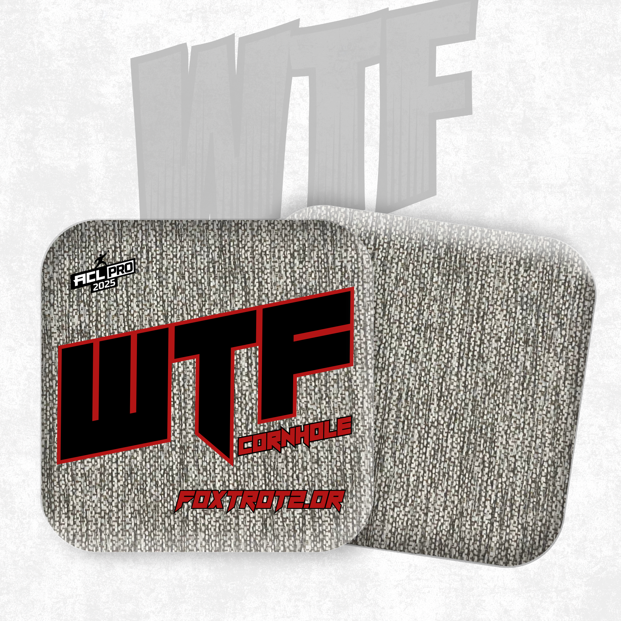 2026 WTF Cornhole Foxtrot 2.0 - ACL Pro Stamped Cornhole Bags - Set of 4 bags