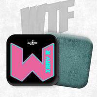 2026 WTF Cornhole X-RAY Aqua/Black carpet - ACL Pro Stamped Cornhole Bags - Set of 4 bags