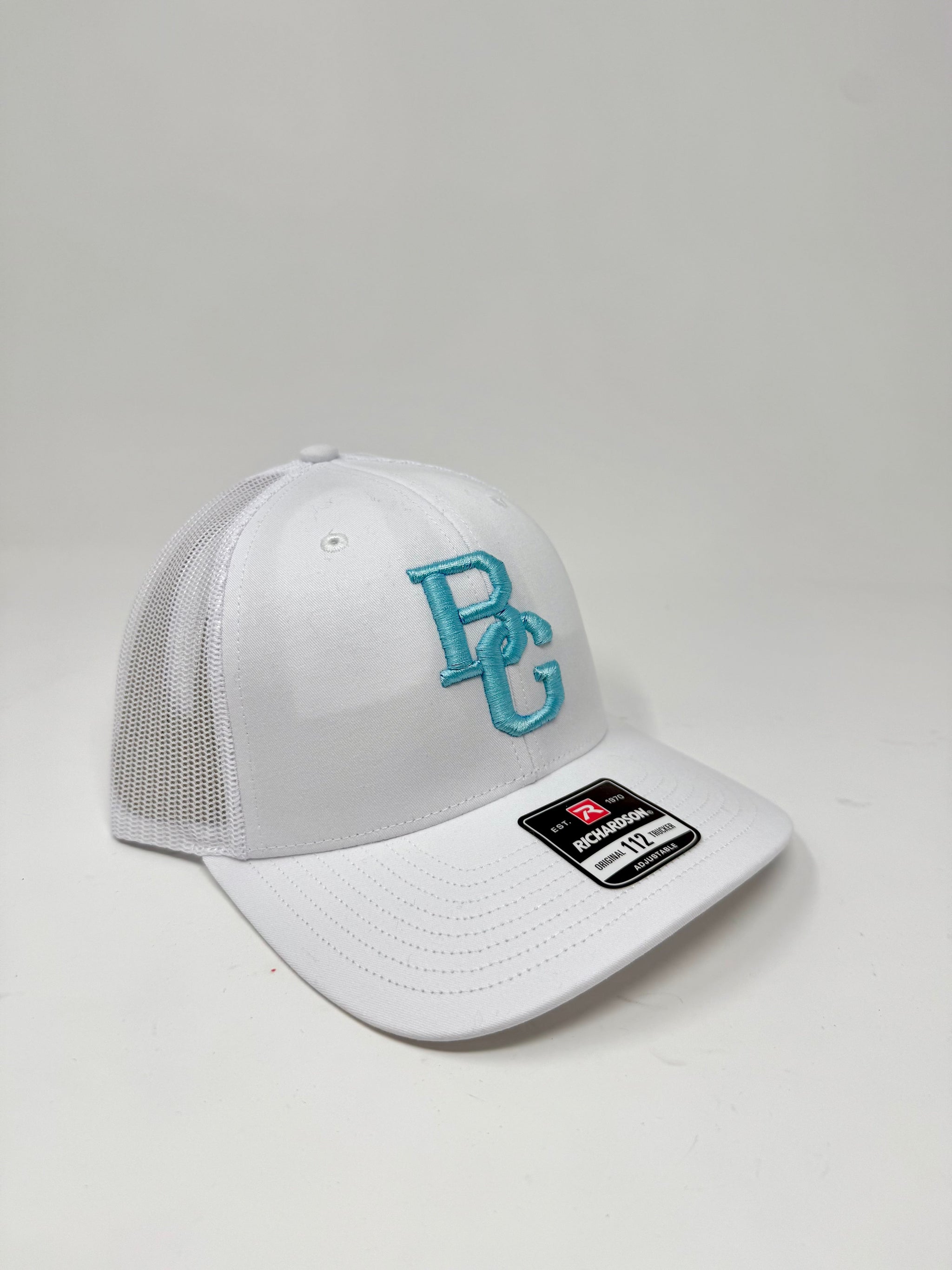 BG Cornhole White 112 Trucker Hat - Colored Embroidery - RICHARDSON