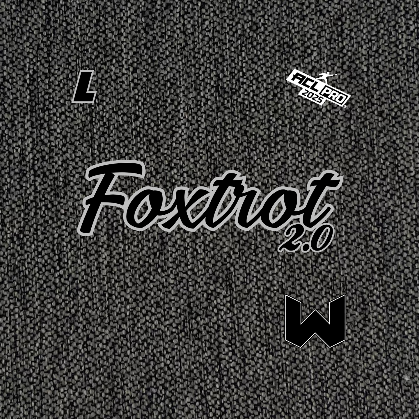 2026 WTF Cornhole Foxtrot 2.0 Simple - ACL Pro Stamped Cornhole Bags - Set of 4 bags