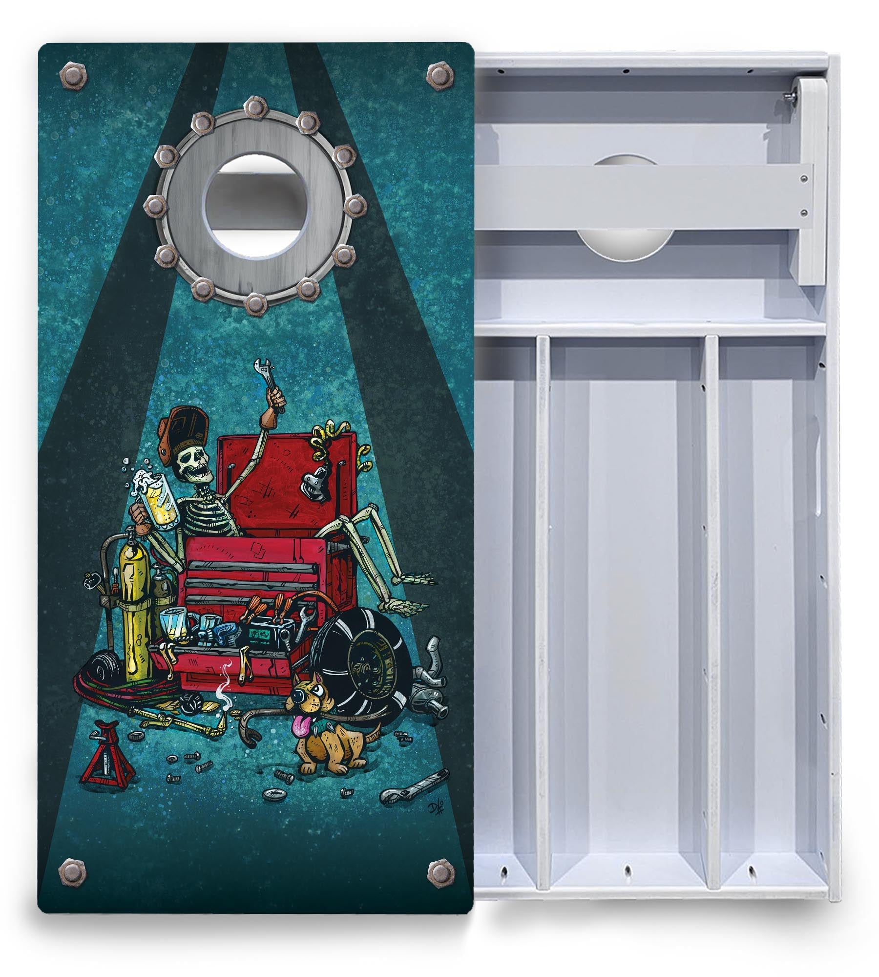 Artist Series Cornhole Boards - All Weather Series - Split Design