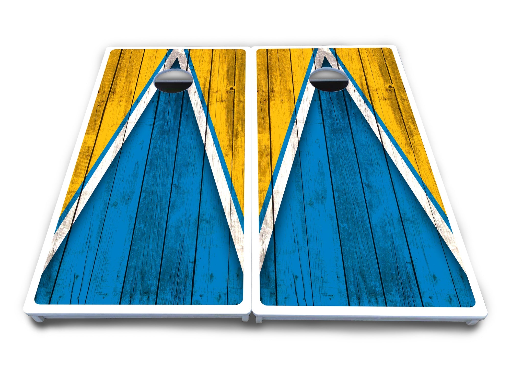 Team Color Triangle Cornhole Boards - All Weather Series