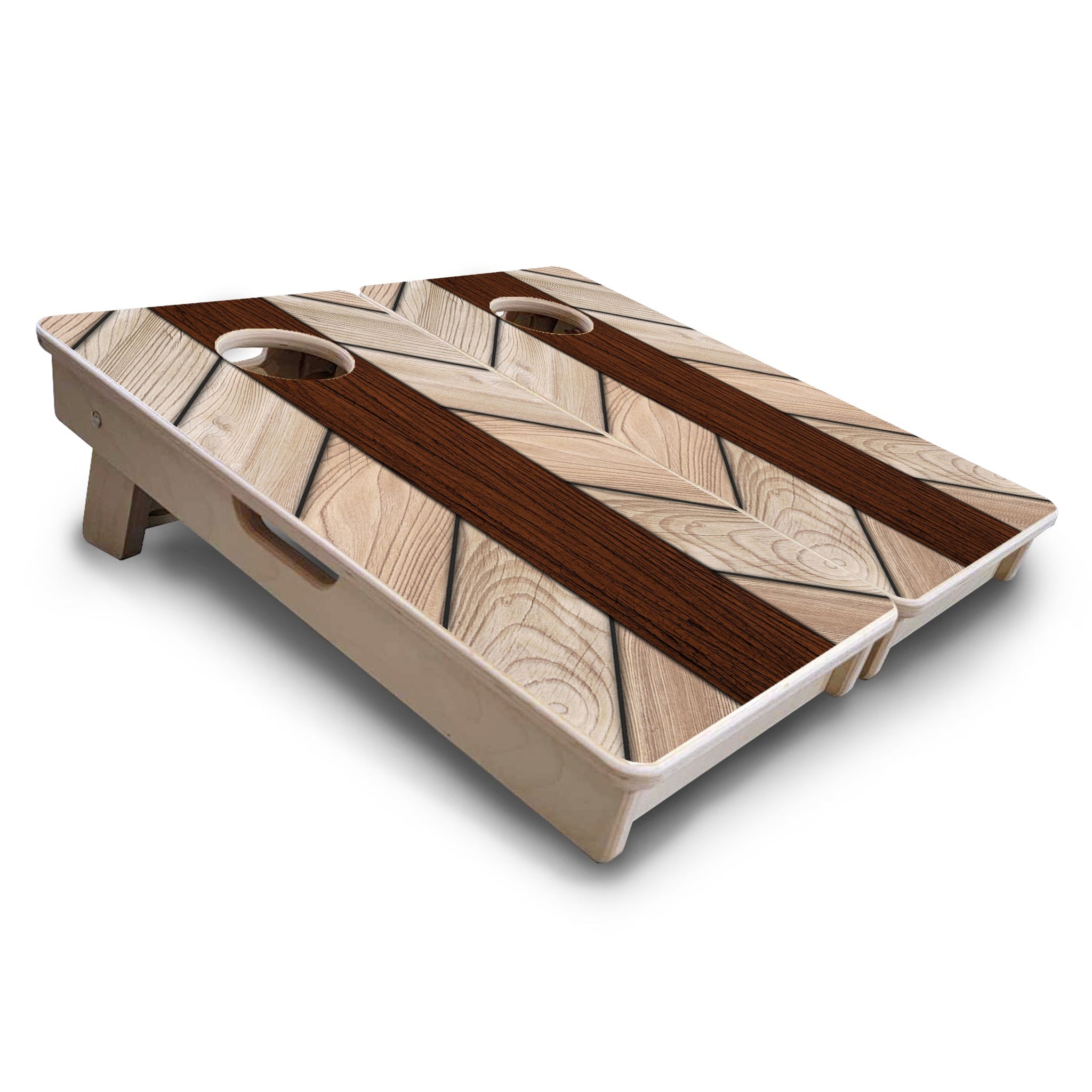 Mini Cornhole Boards - Cream Planks