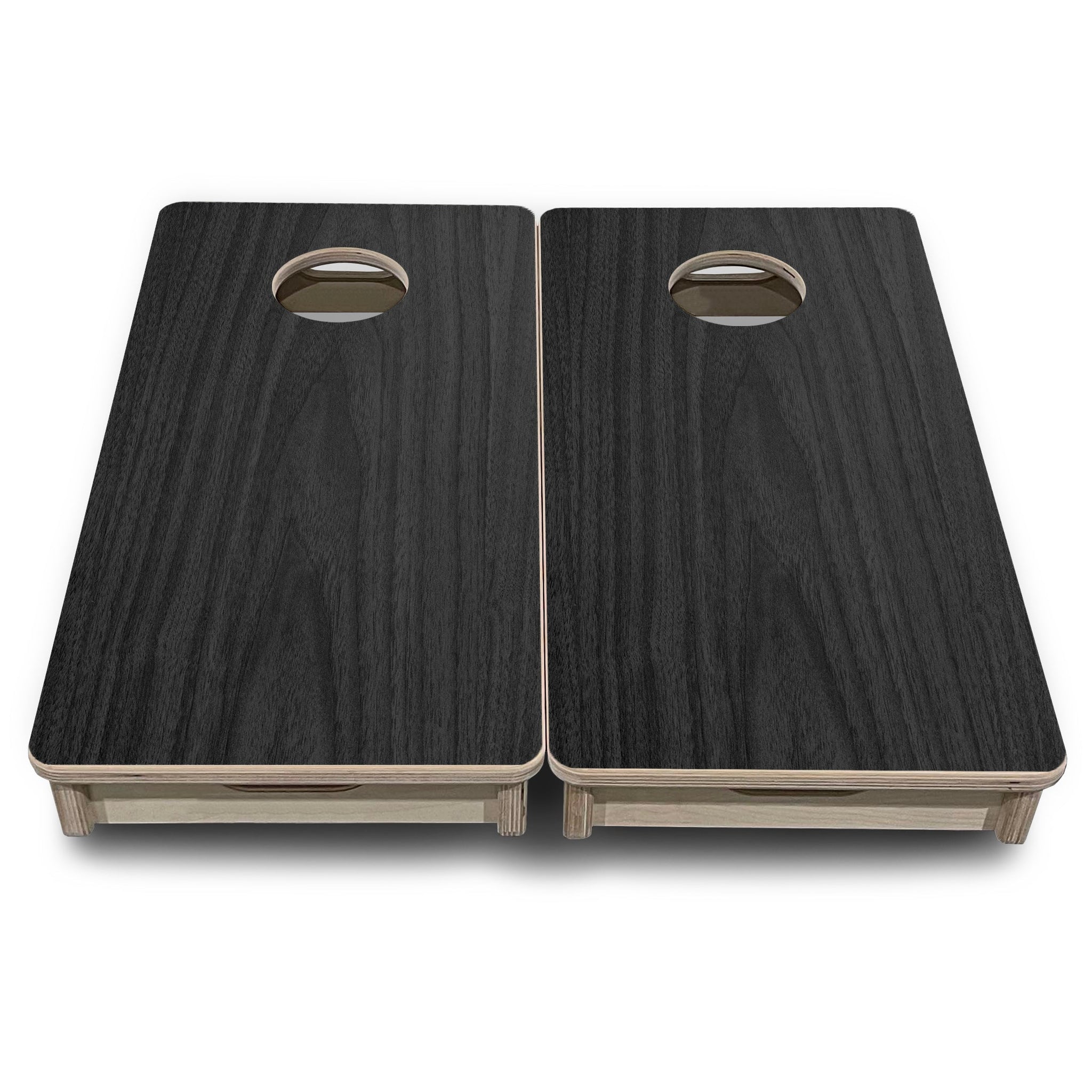 Mini Cornhole Boards - Dark Grey Wood