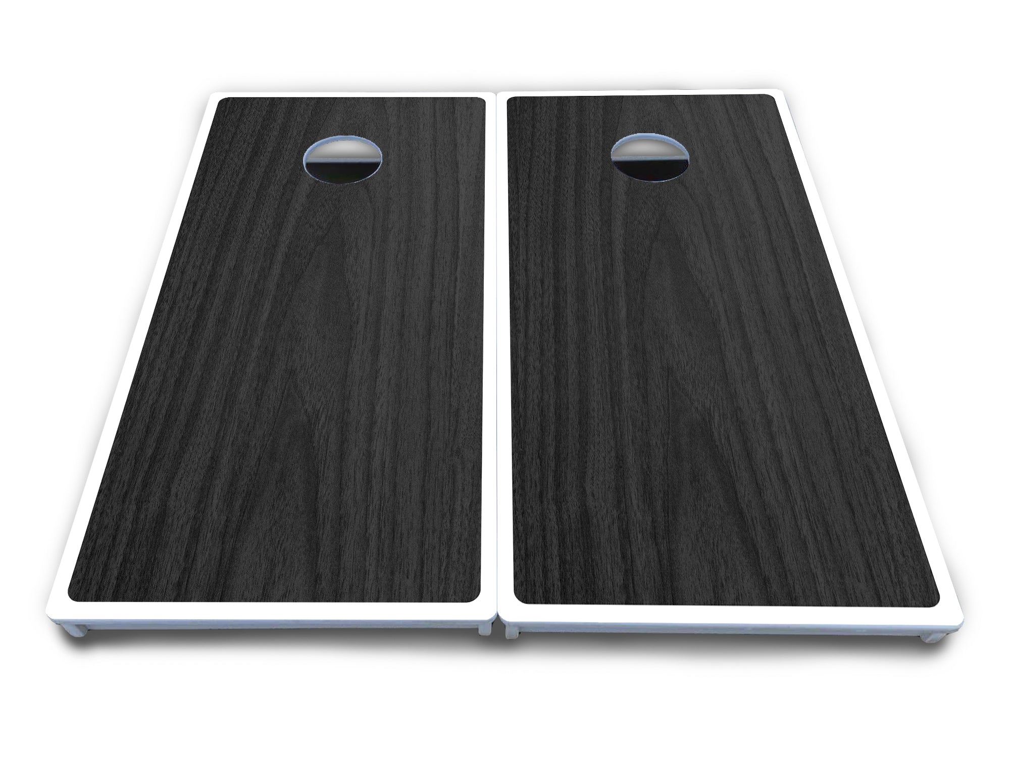 Dark Grey Wood Cornhole Boards - All Weather Series
