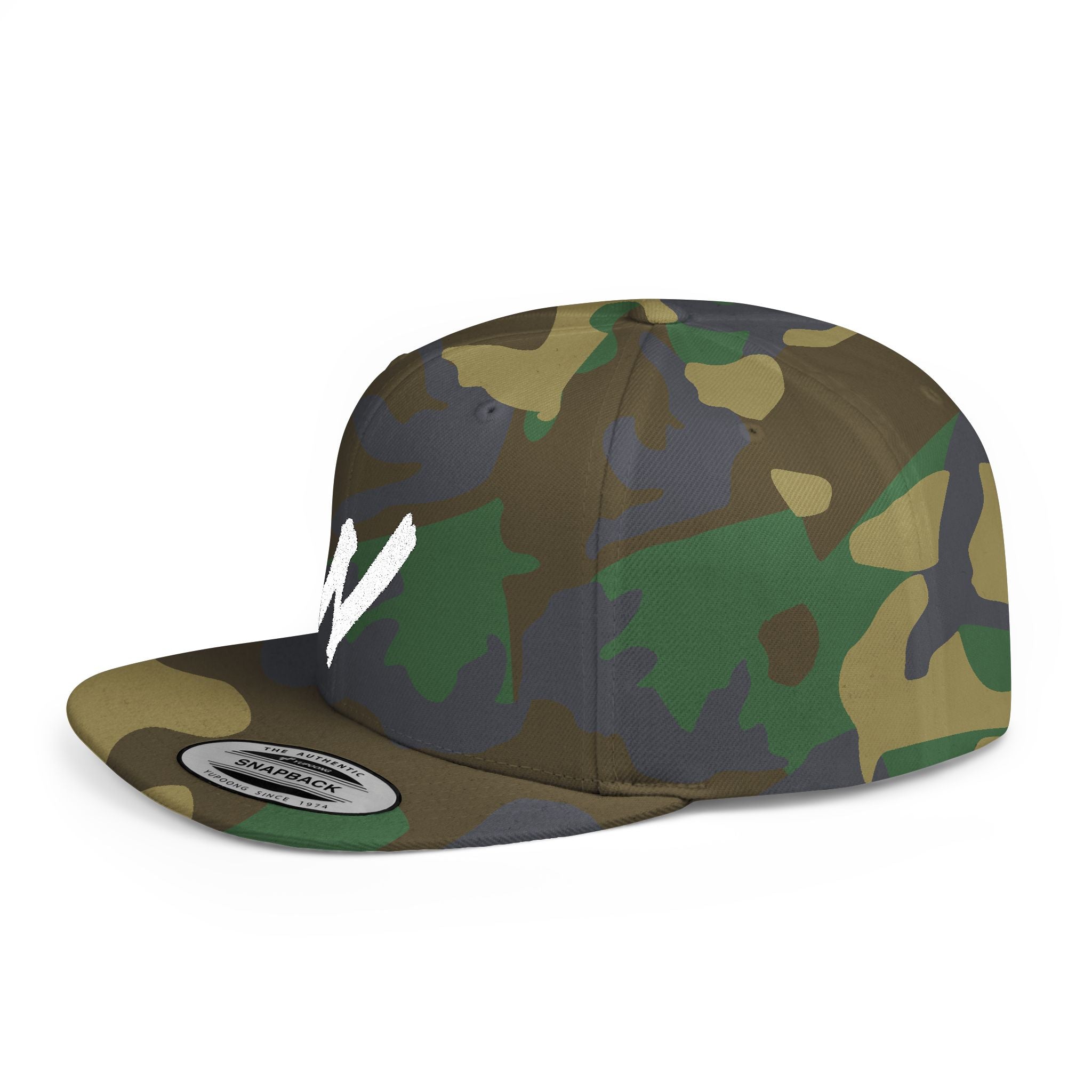 NICE Throw Shop Flat Bill Snapback with N Design – Multiple Colors