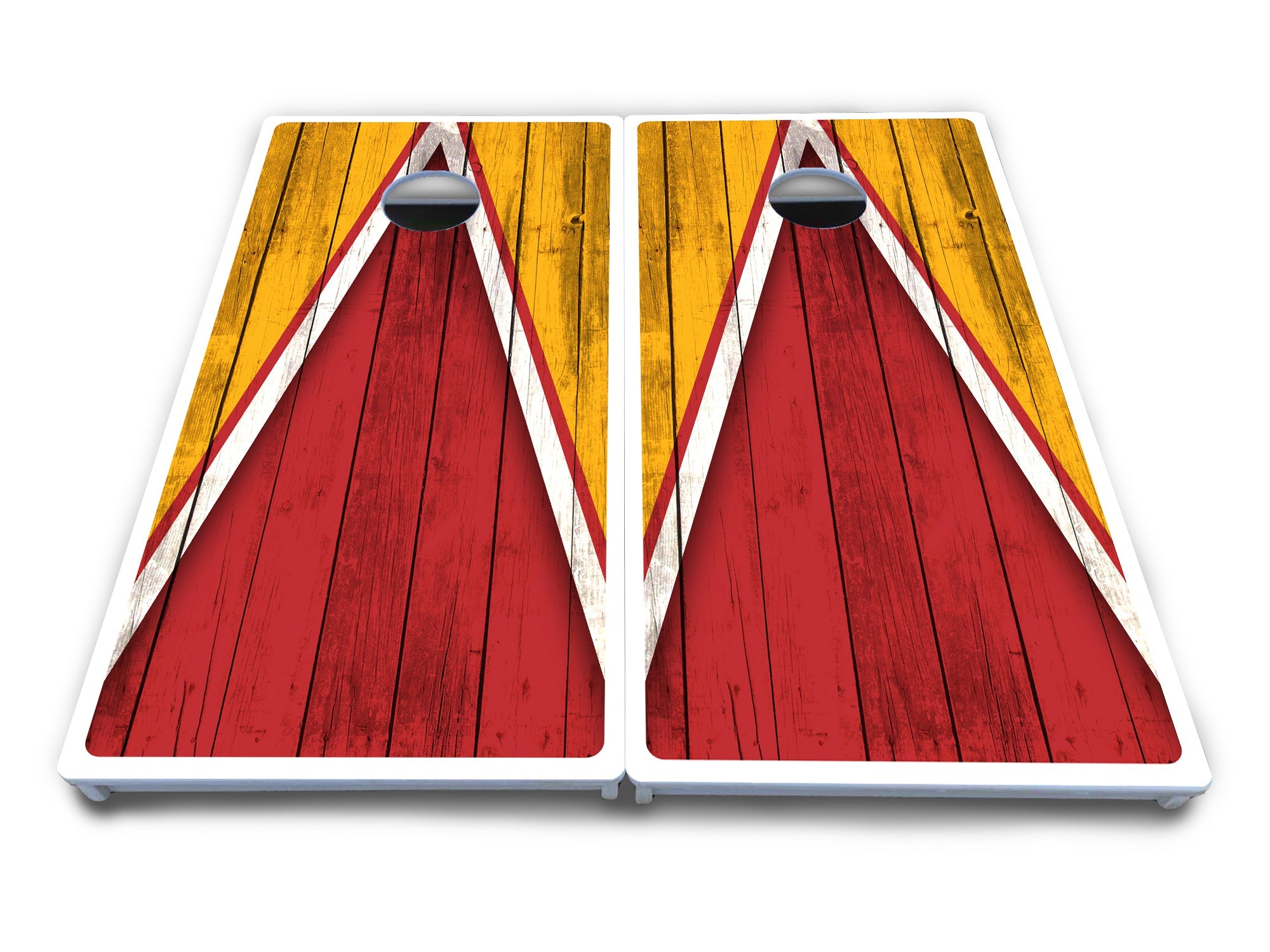Team Color Triangle Cornhole Boards - All Weather Series