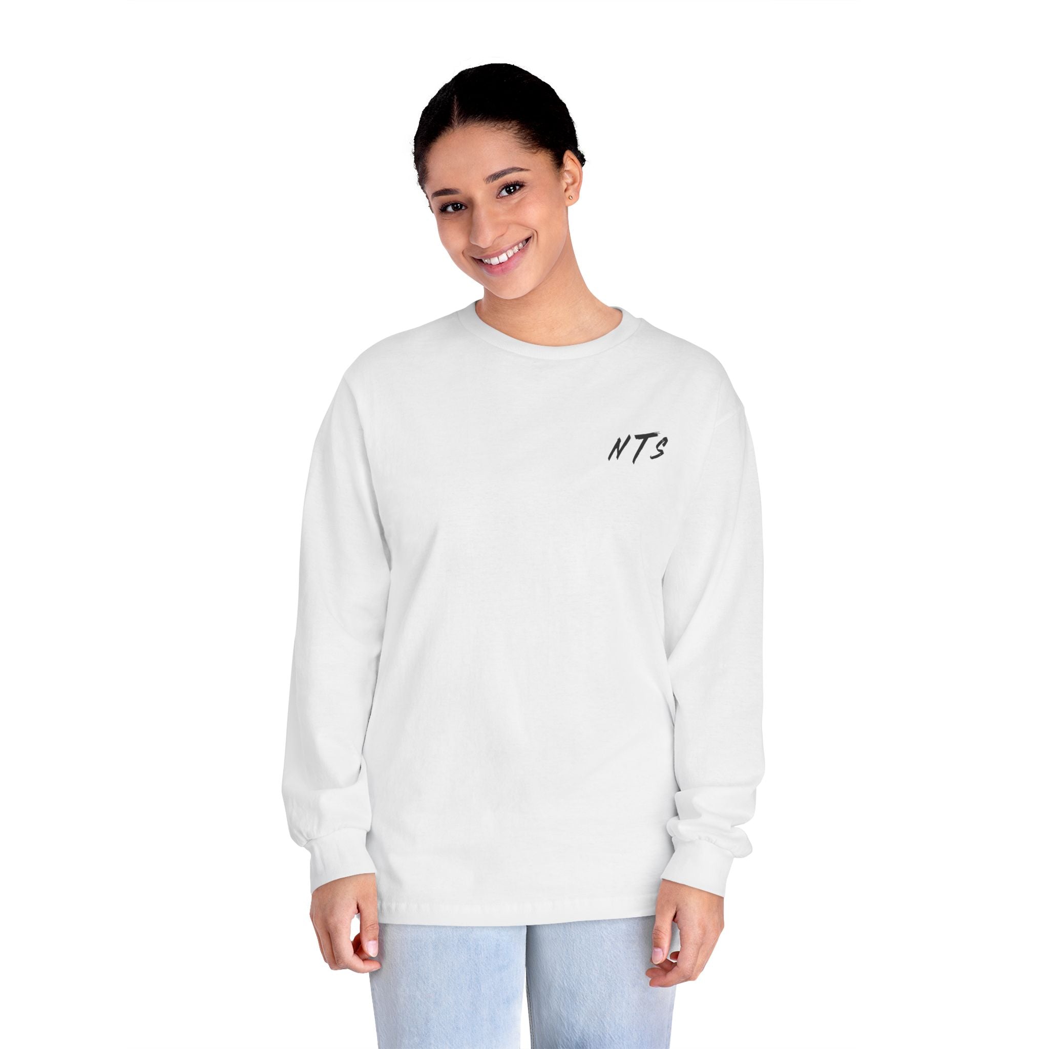 NICE Throw Shop Unisex Long Sleeve Tee with NTS Design – Multiple Colors