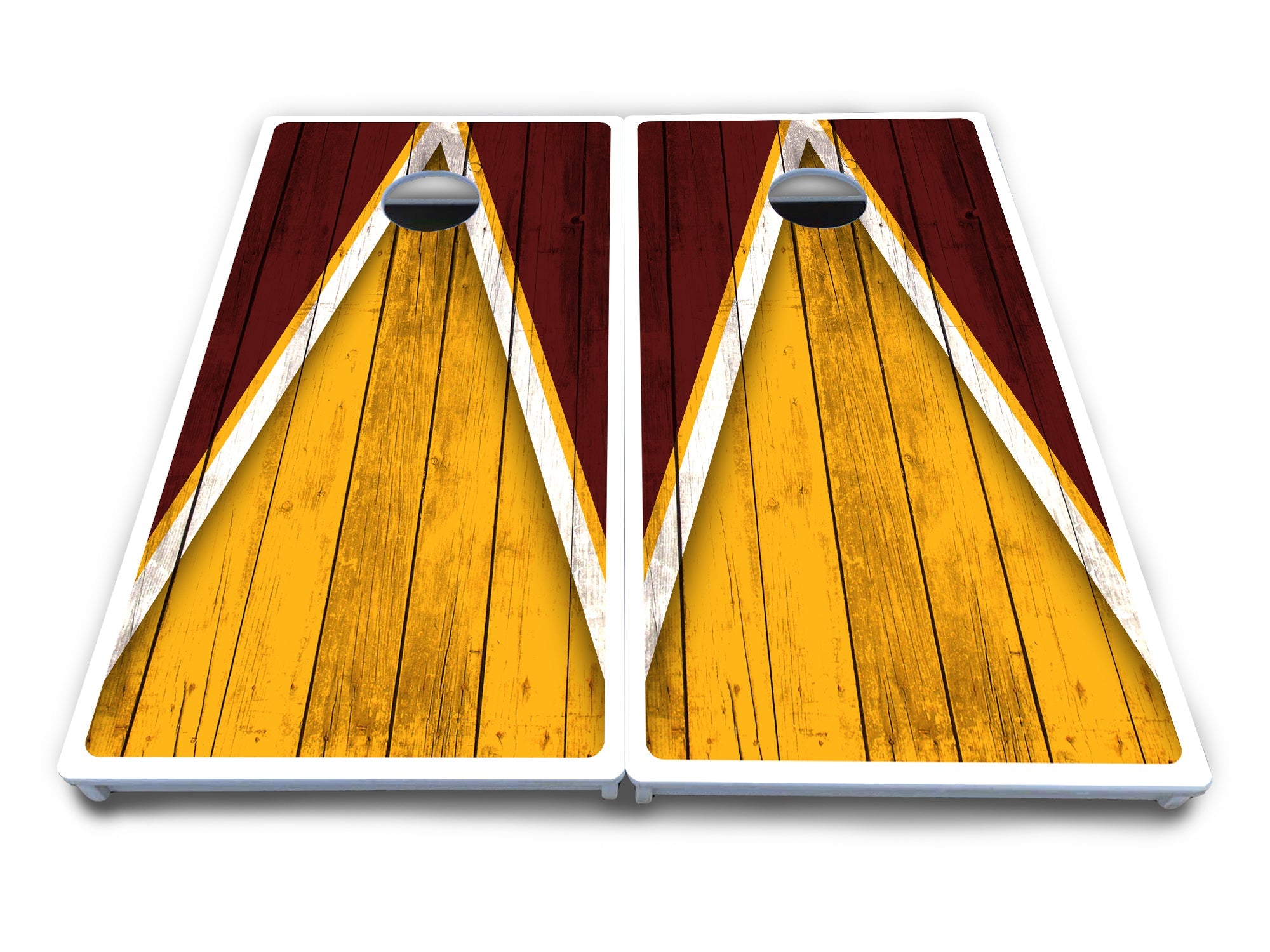 Team Color Triangle Cornhole Boards - All Weather Series