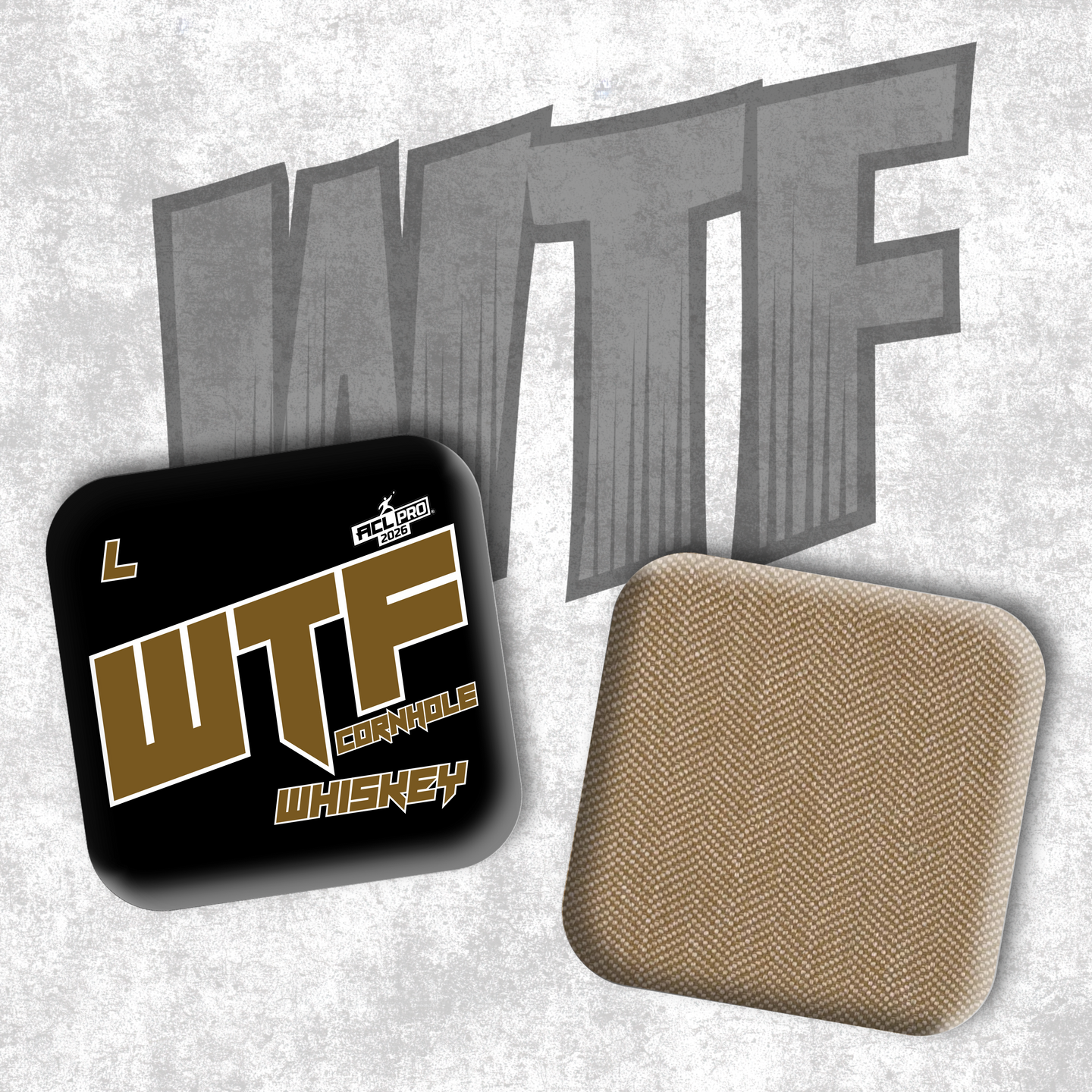 2026 WTF Cornhole Whiskey OG Logo - ACL Pro Stamped Cornhole Bags - Set of 4 bags