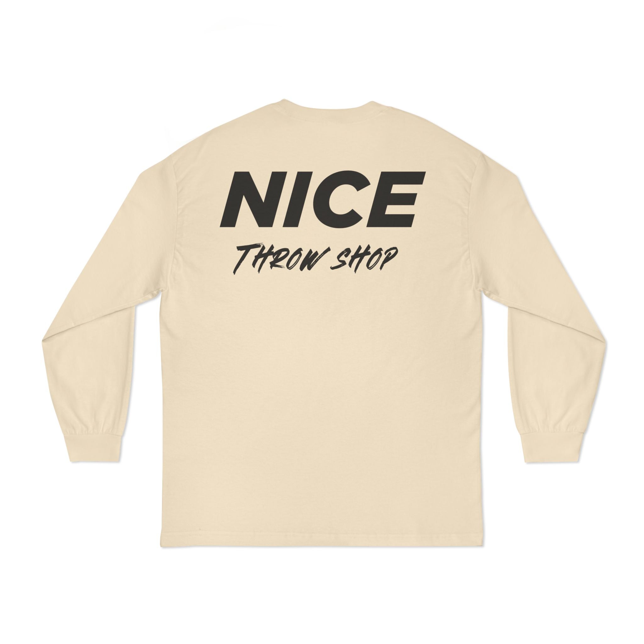 NICE Throw Shop Unisex Long Sleeve Tee with NTS Design – Multiple Colors