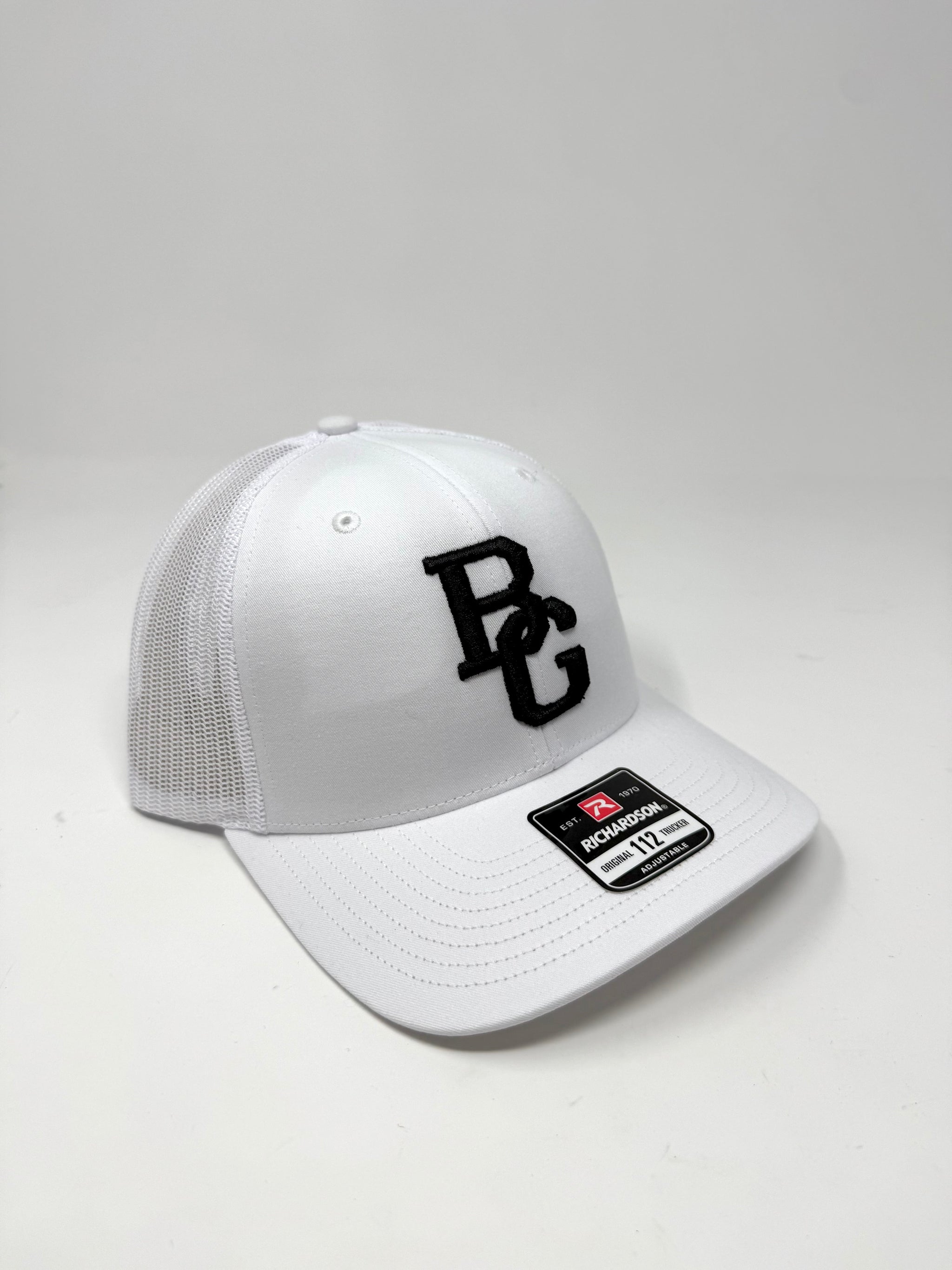 BG Cornhole White 112 Trucker Hat - Colored Embroidery - RICHARDSON