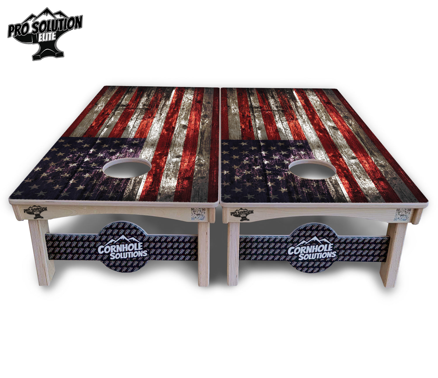 Distressed Flag Cornhole Boards - Pro Solution Elite Series