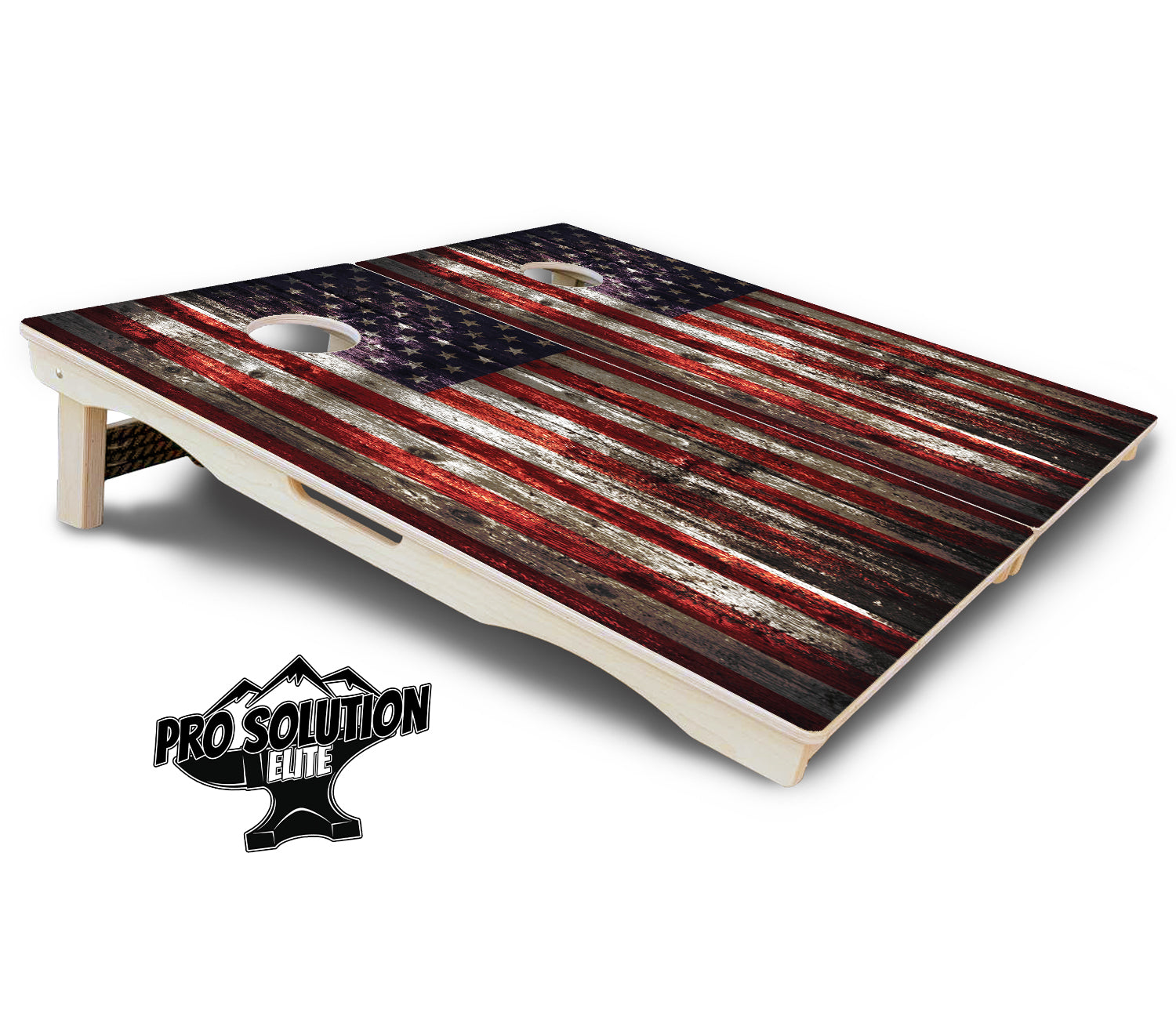 Distressed Flag Cornhole Boards - Pro Solution Elite Series