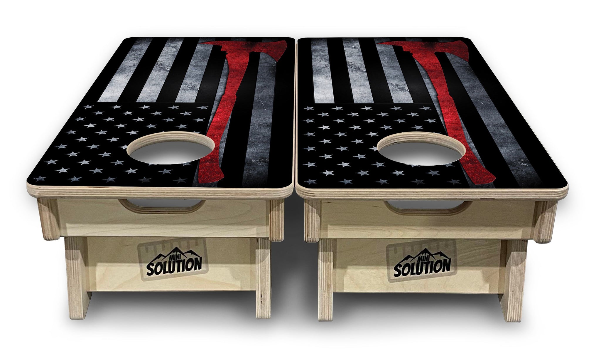 Mini Cornhole Boards - Axe Flag