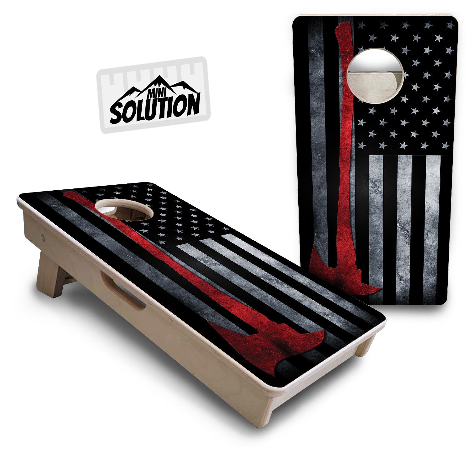 Mini Cornhole Boards - Axe Flag