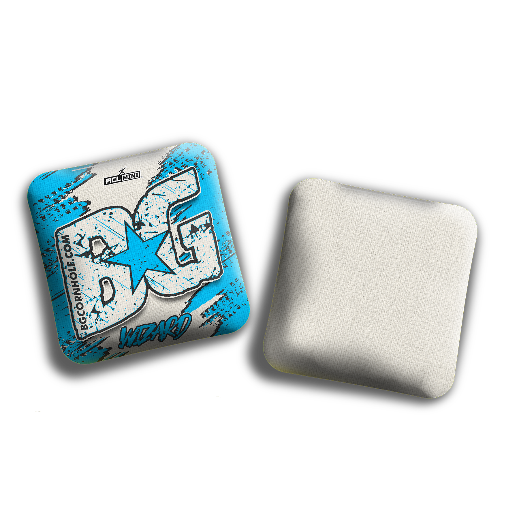 BG Cornhole 2025 BG Wizard 4" Mini Cornhole Bags - “TRAXX” - Set of 4 Bags