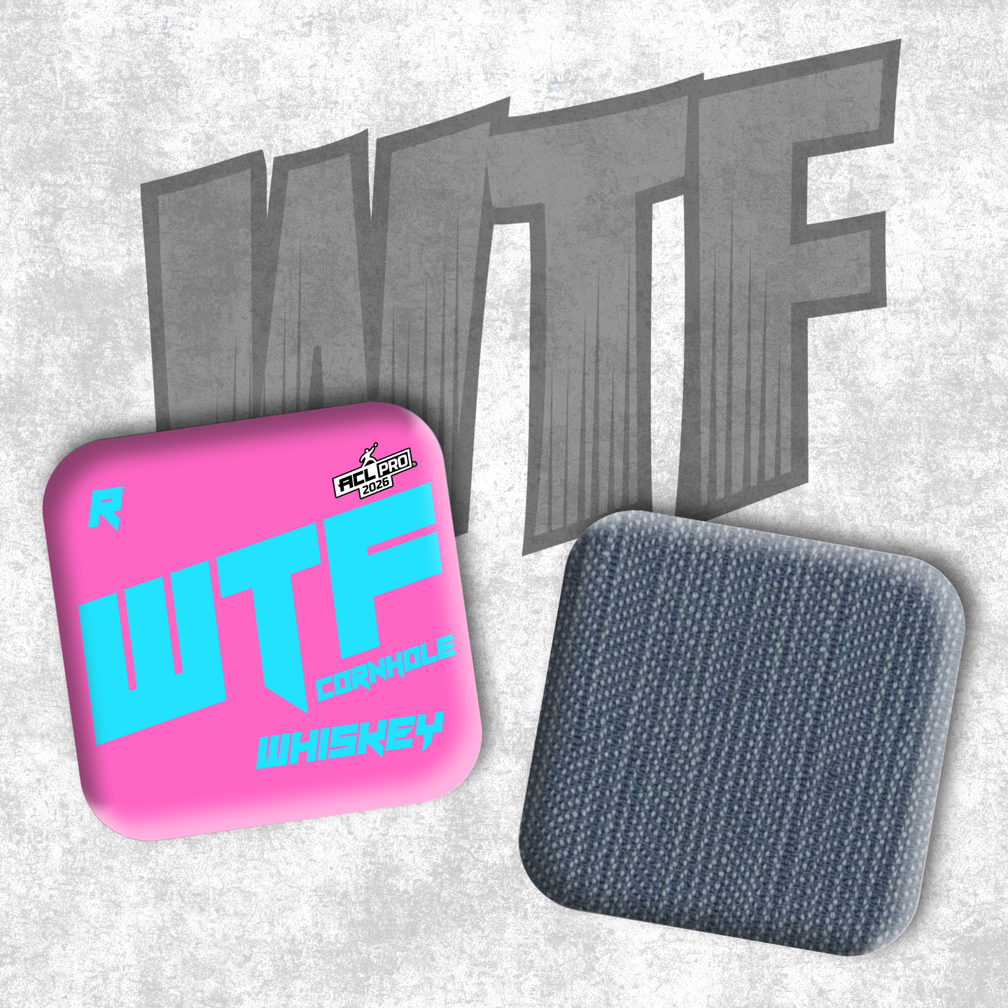 2026 WTF Cornhole Whiskey OG Logo - ACL Pro Stamped Cornhole Bags - Set of 4 bags