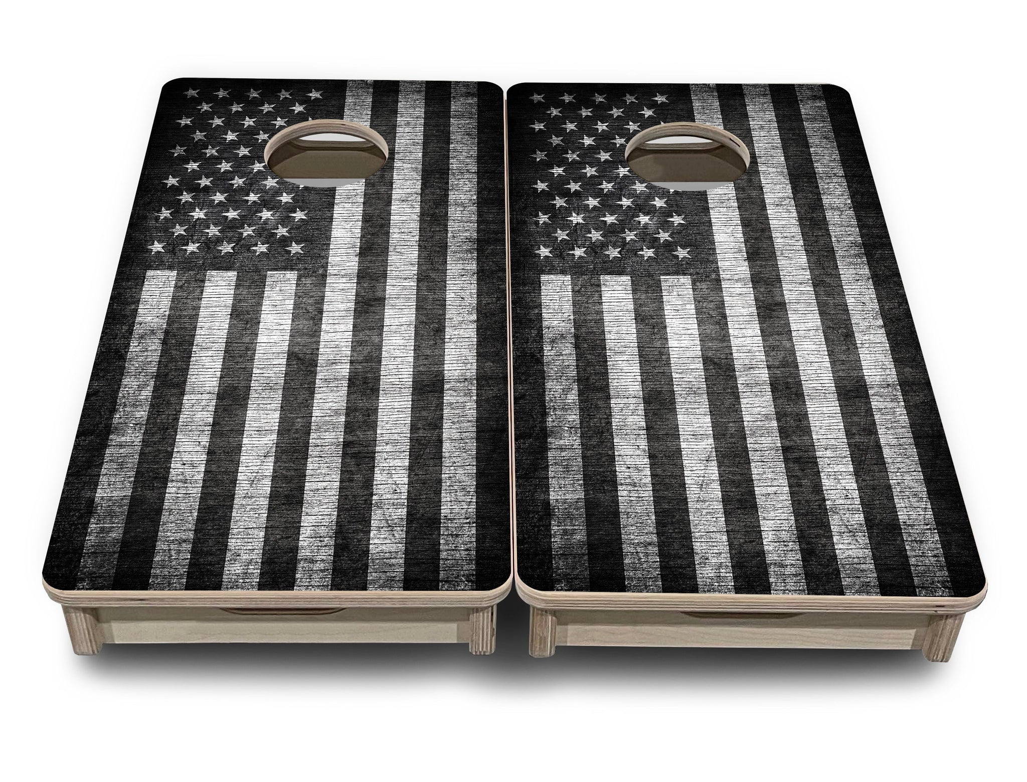 Mini Cornhole Boards - Monochrome Flag