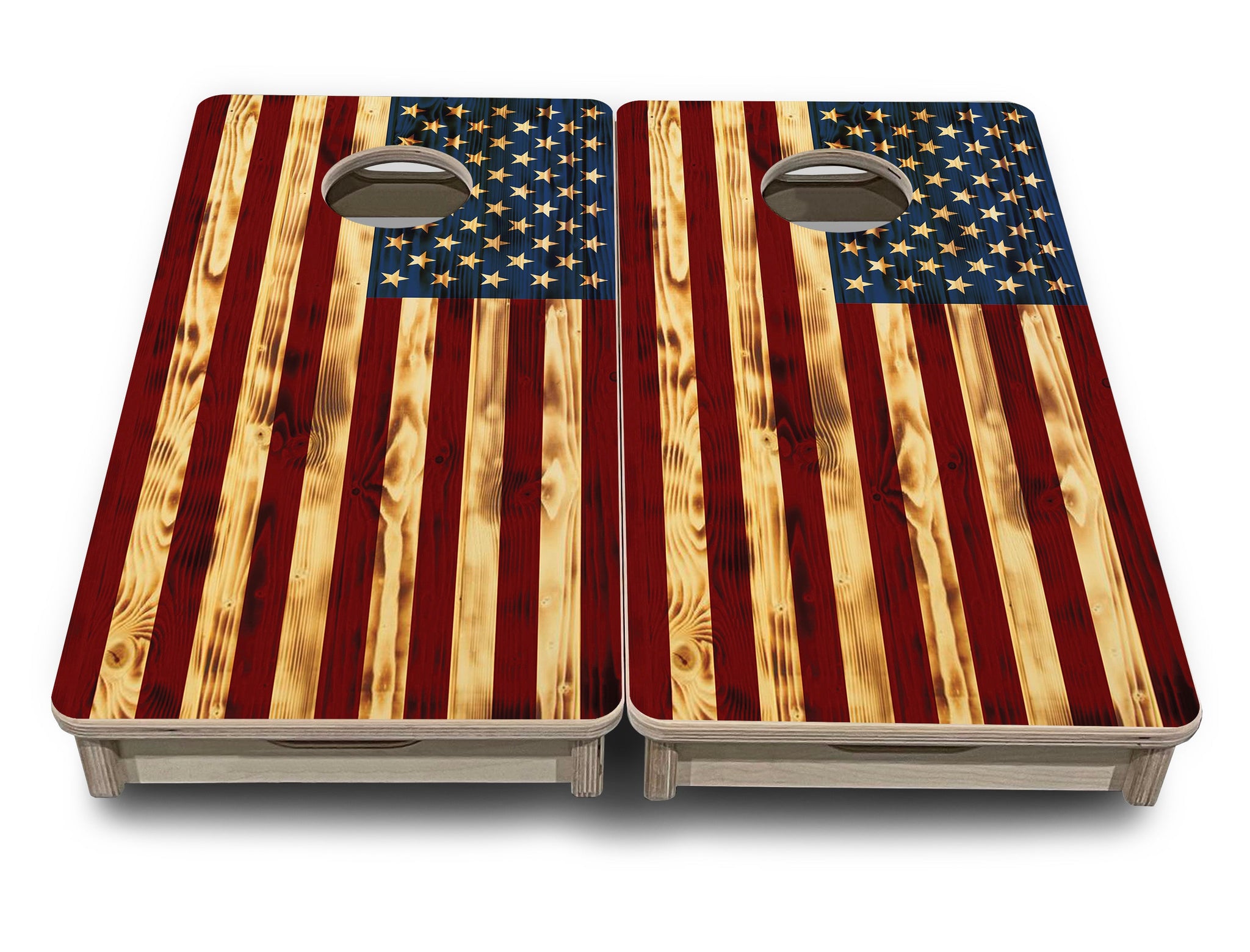 Mini Cornhole Boards - Burnt Color Flag