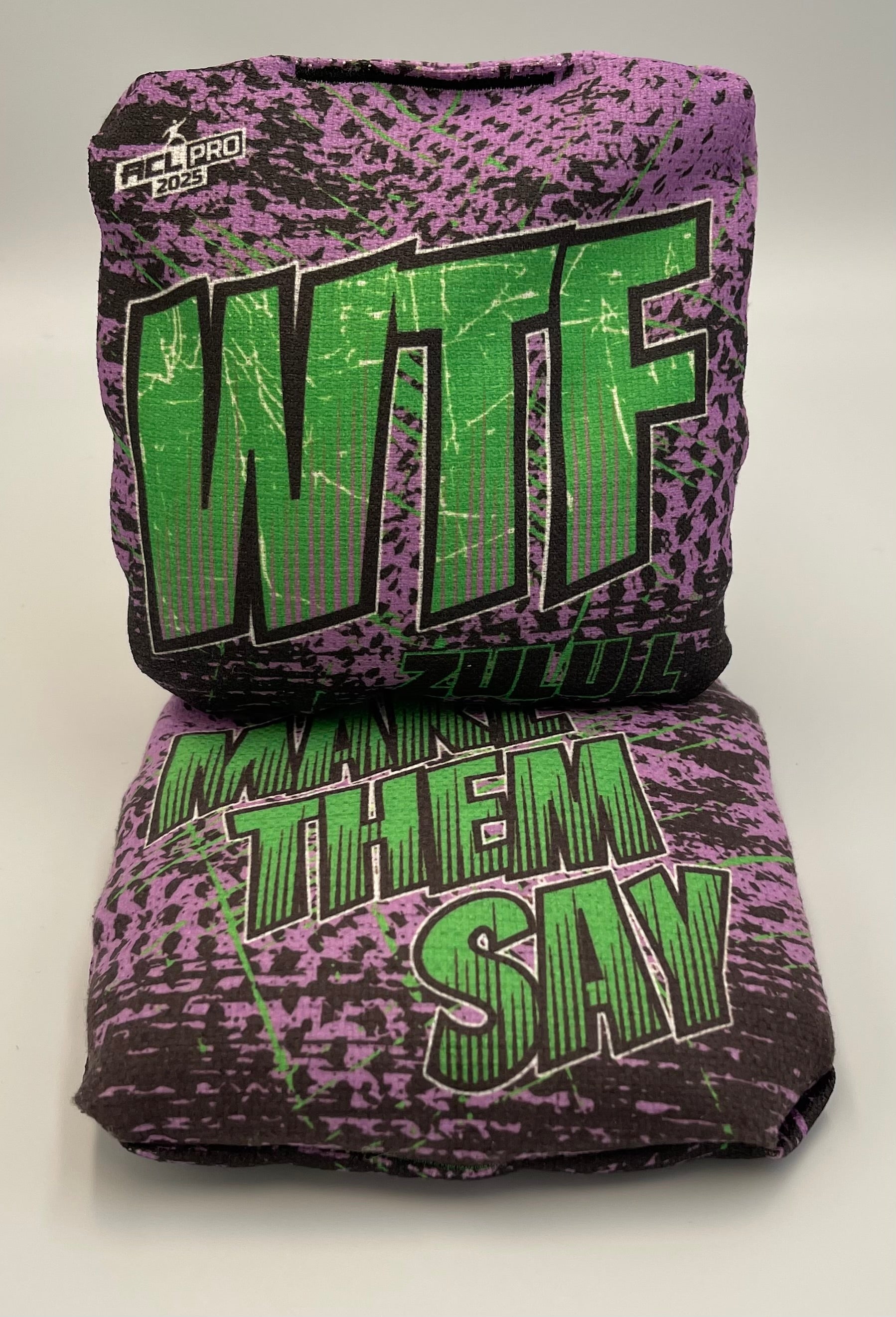 2026 WTF Cornhole Zulu - ACL Pro Stamped Cornhole Bags - Set of 4 bags