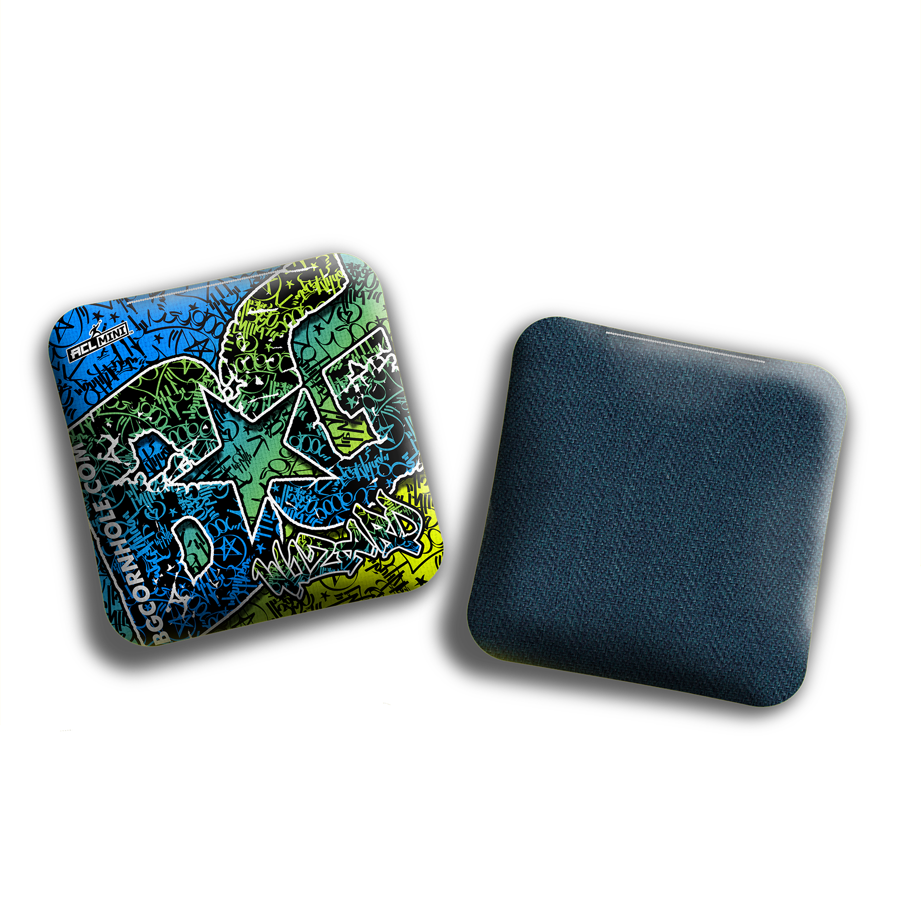 BG Cornhole 2025 BG Wizard 4" Mini Cornhole Bags - “GRAFFITI” - Set of 4 Bags