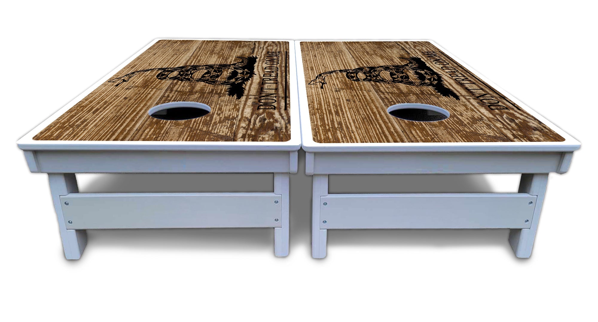 Wood DTOM & Flag Cornhole Boards - All Weather Series