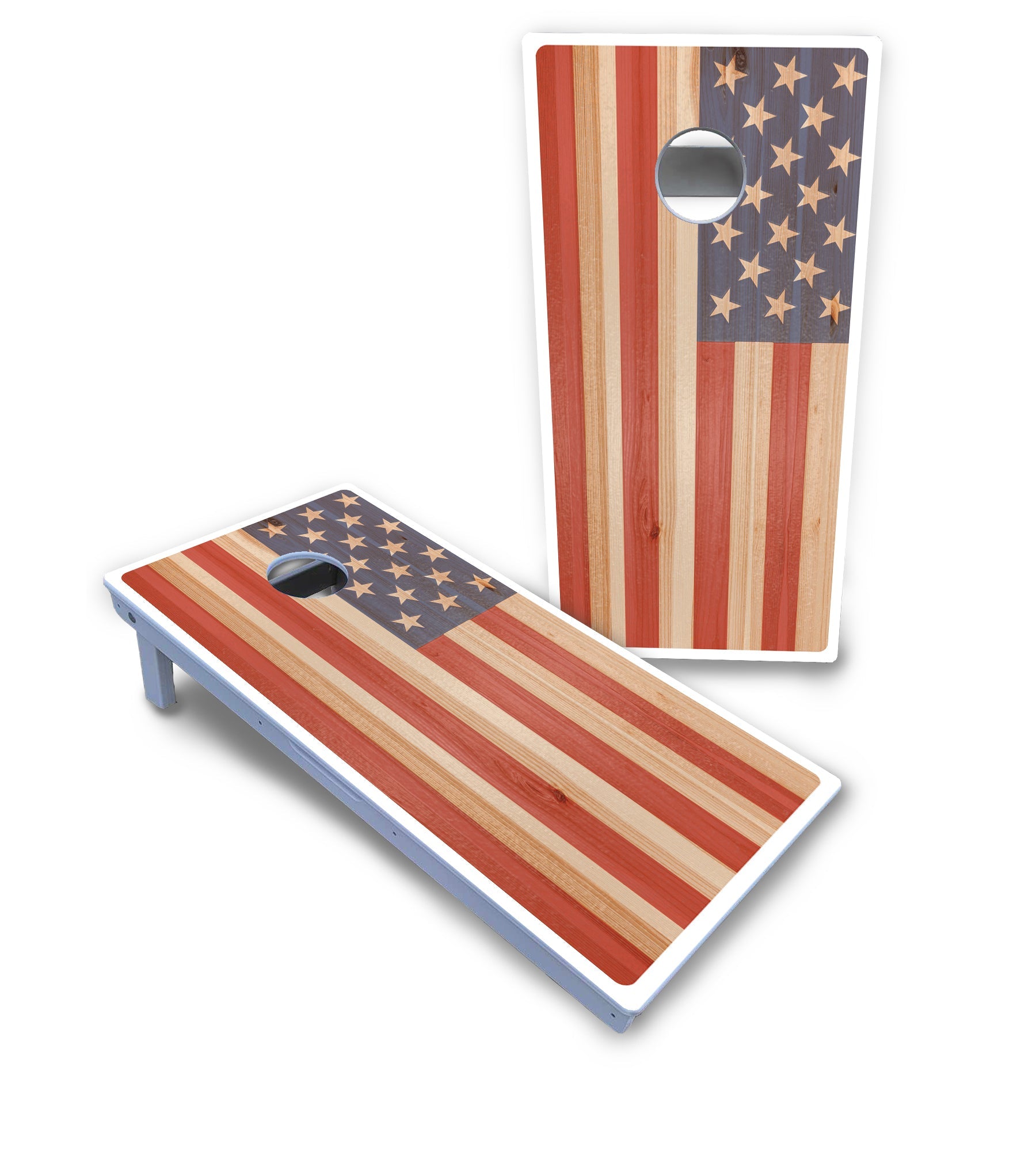Faded Texas & American Cornhole Boards - All Weather Series