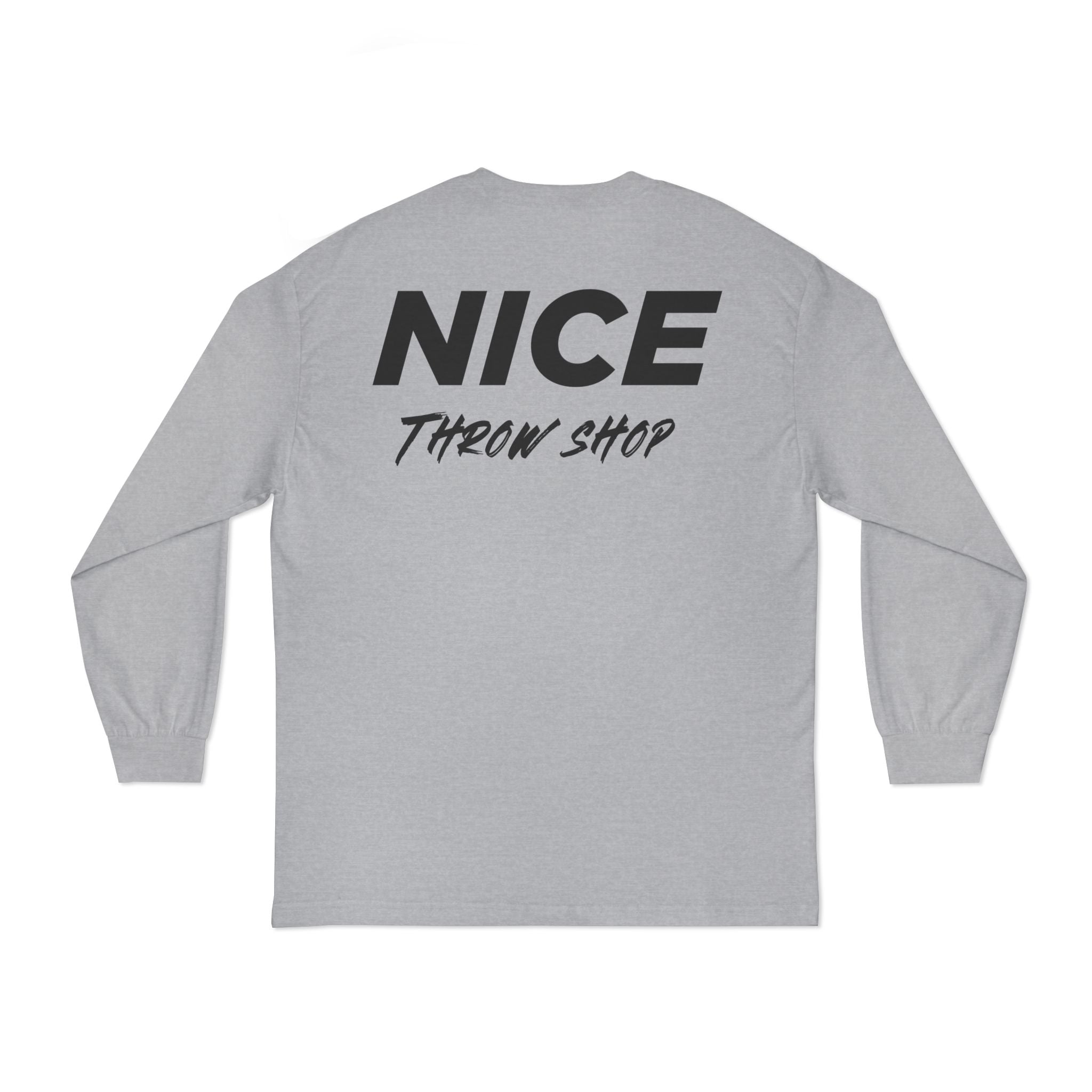 NICE Throw Shop Unisex Long Sleeve Tee with NTS Design – Multiple Colors