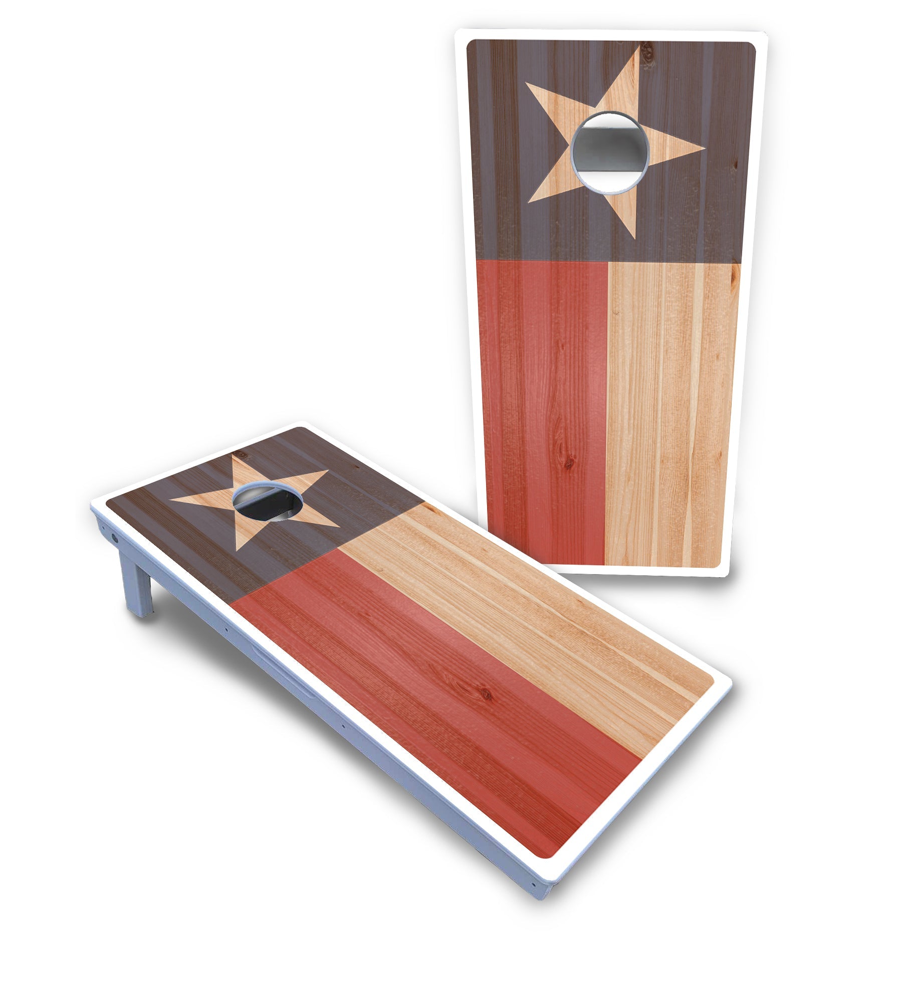 Faded Texas & American Cornhole Boards - All Weather Series