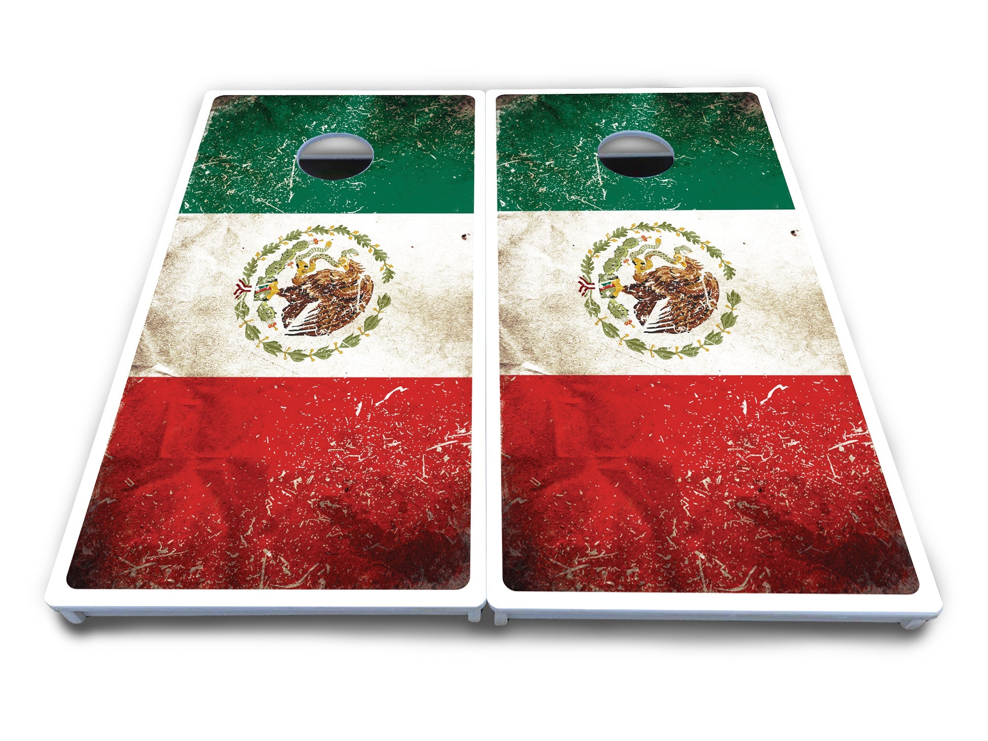 Mexico Flag Cornhole Boards - All Weather Series
