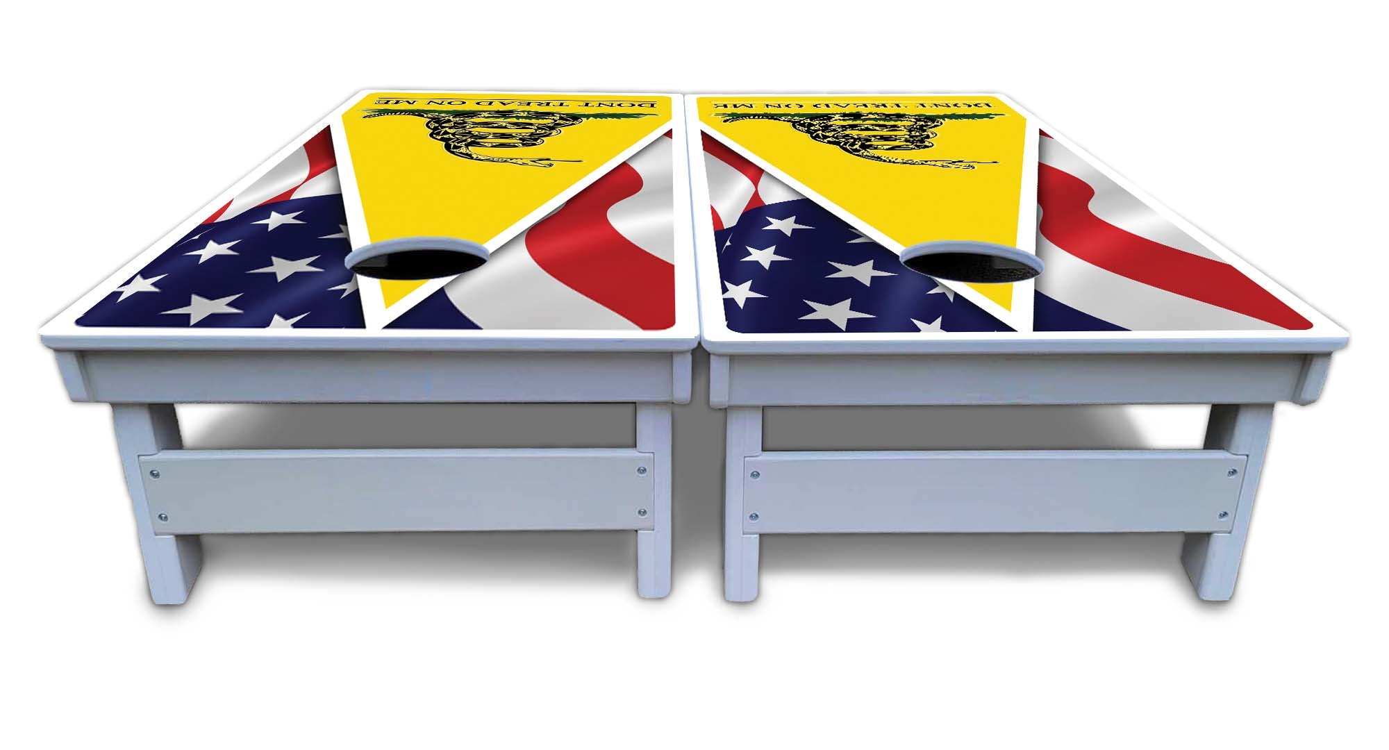 DTOM Yellow Triangle Cornhole Boards - All Weather Series