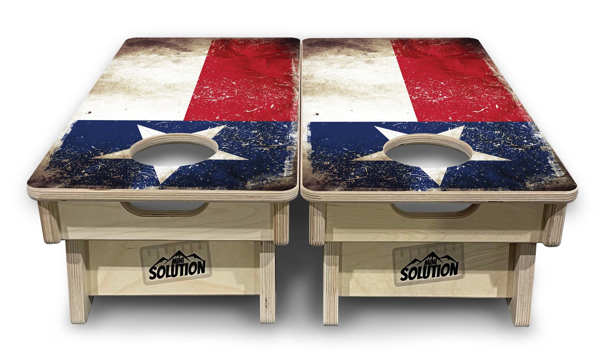 Mini Cornhole Boards - Texas Distressed Flag