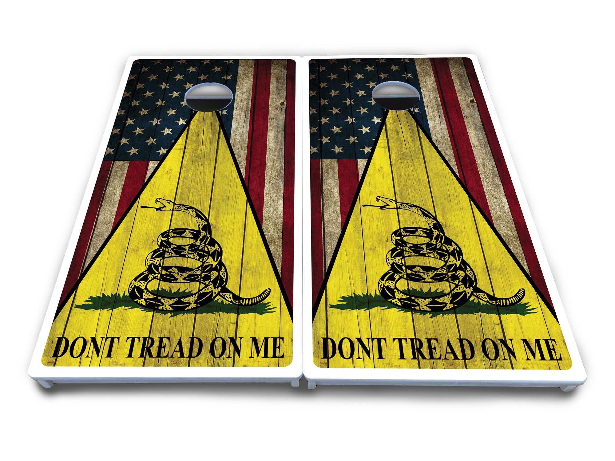 DTOM Rustic Triangle Cornhole Boards - All Weather Series