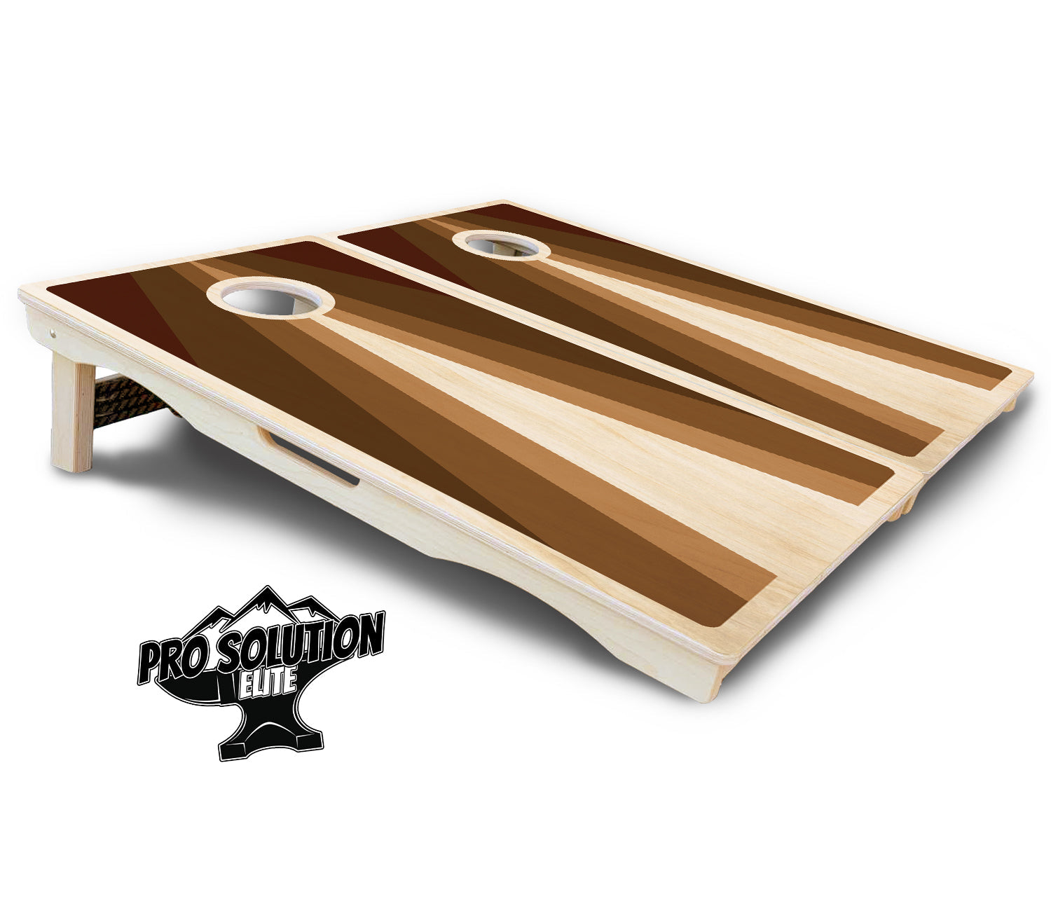 Retro Wood Triangle Cornhole Boards - Pro Solution Elite Series