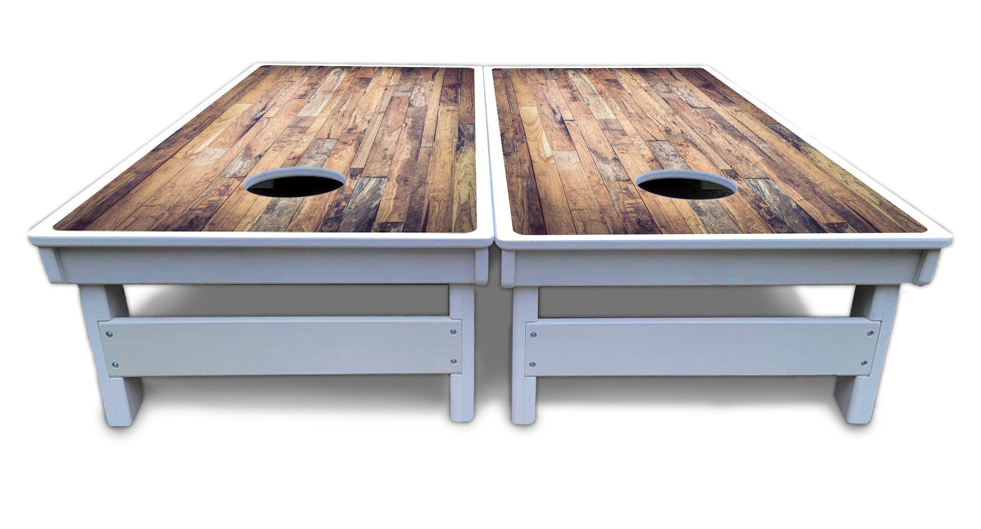 Barnwood Planks Cornhole Boards - All Weather Series